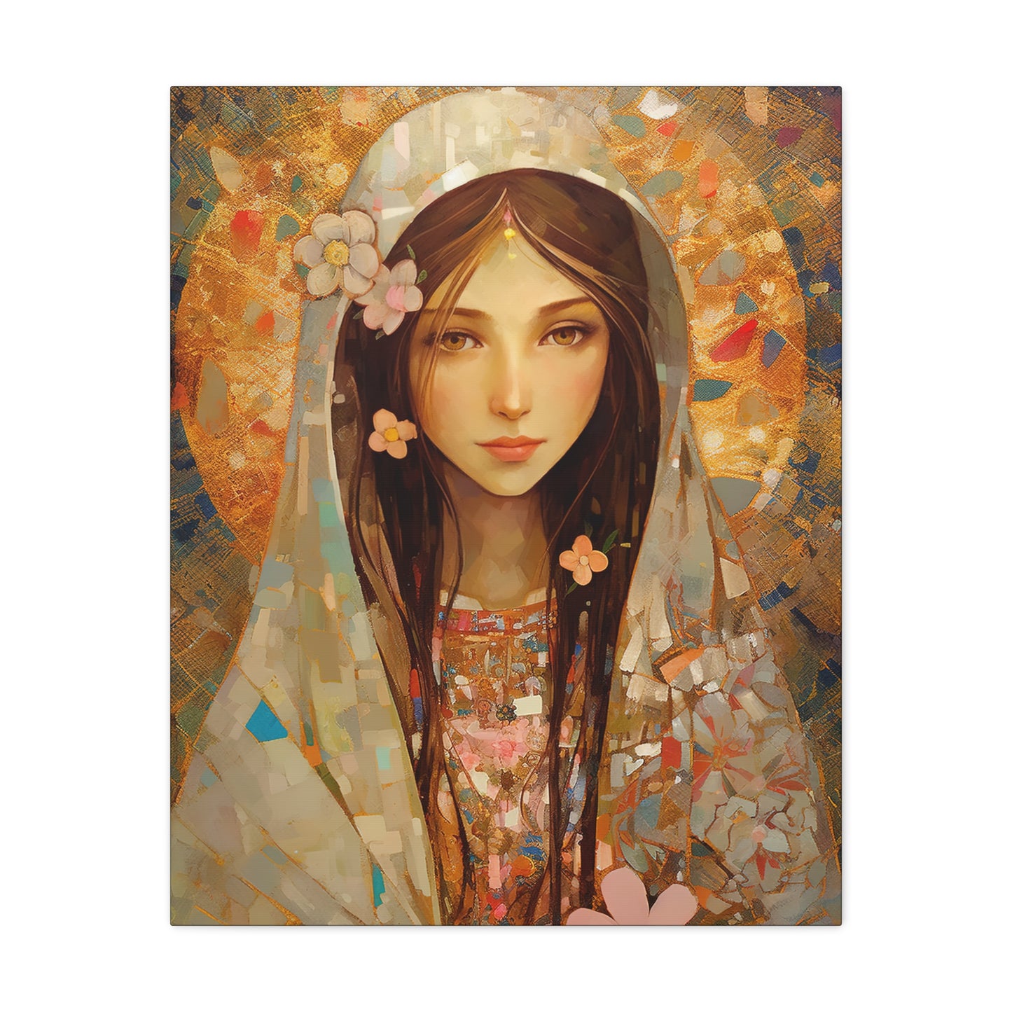 Saint Maria Goretti - Museum Wrapped Canvas - Sanctified Souls Print - Religious Art for your Home