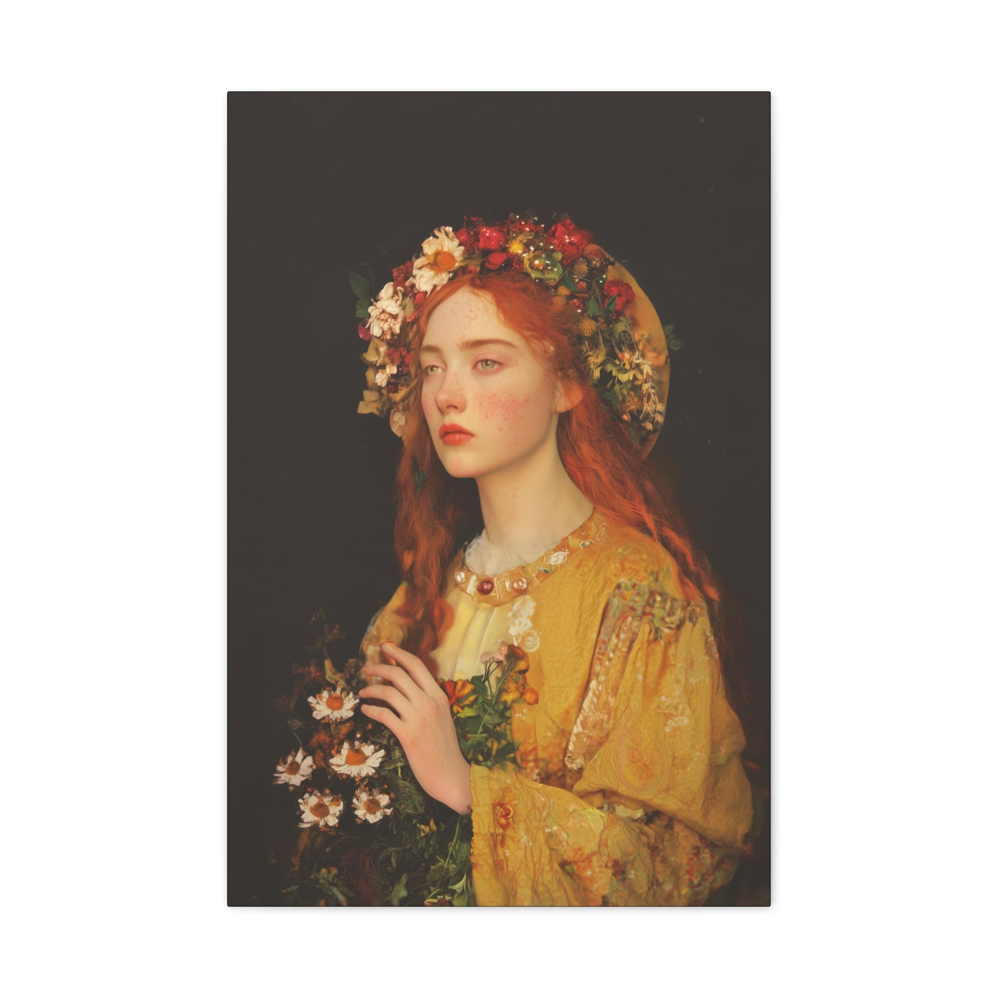 Radiance of Repentance - Mary Magdalene's Renewal - Museum Wrapped Canvas - Print - Religious Art for your Home - Prayer Room - Catholic