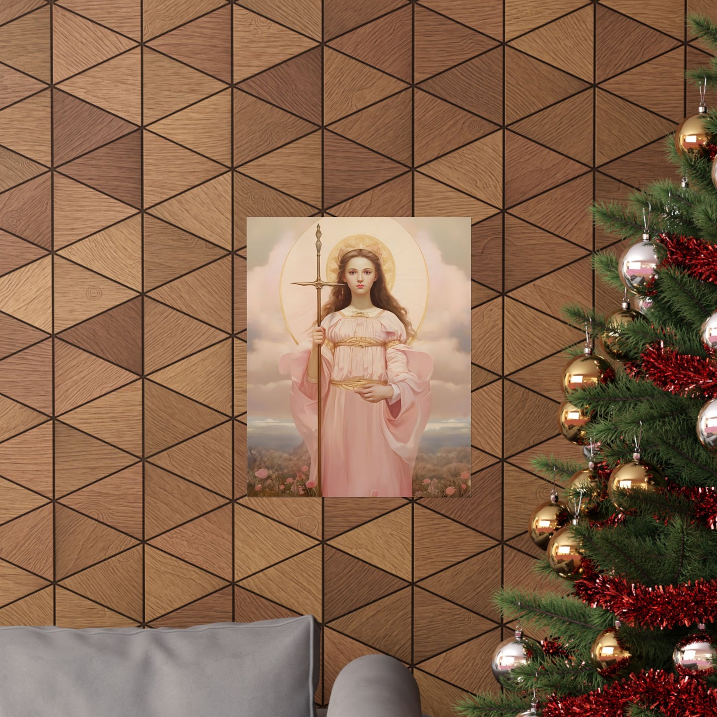 Saint Philomena Print - Sanctified Souls Print - Multiple Sizes - Premium Matte Vertical Posters
