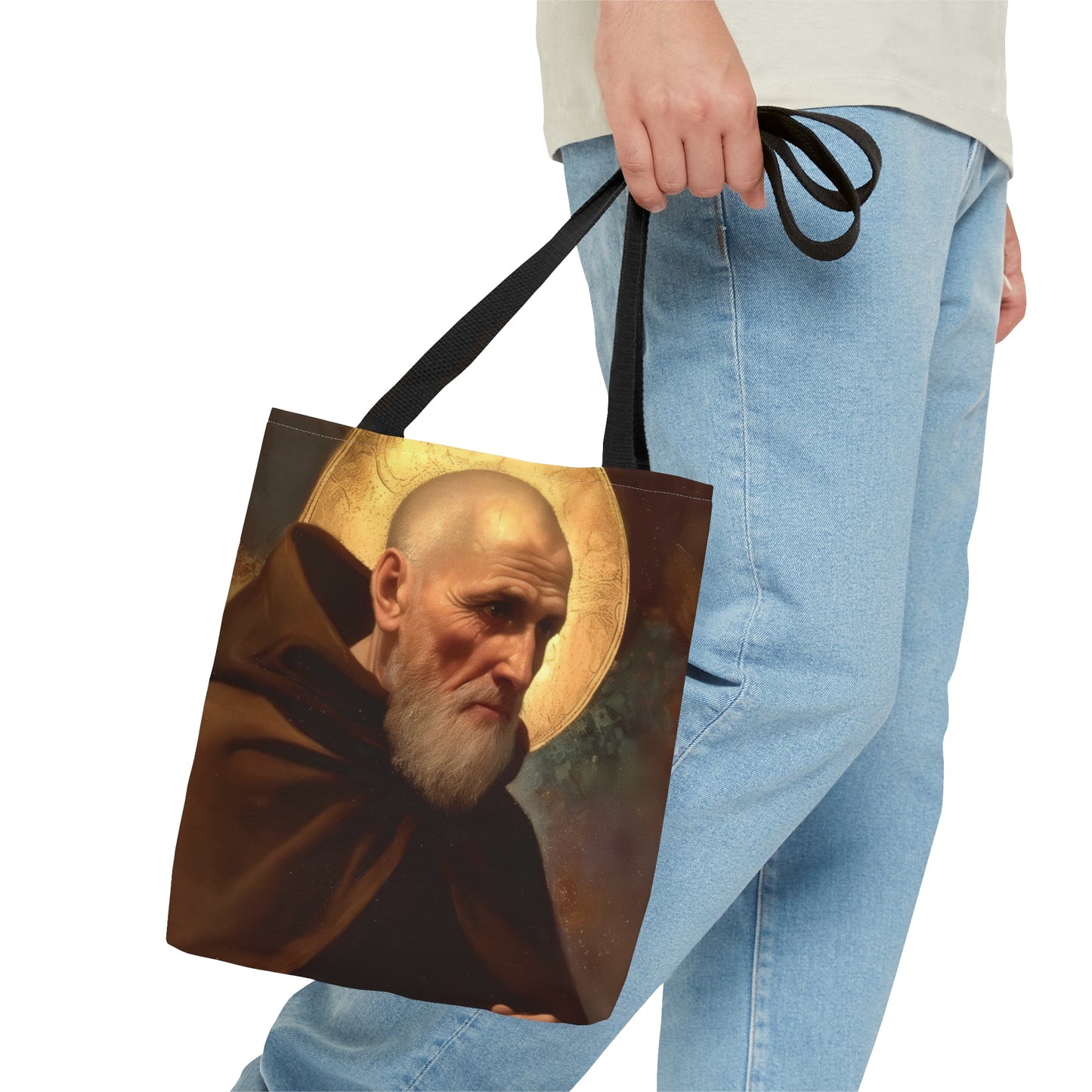 Saint Ignatius of Laconi - Tote Bag - Large Medium Small Faith Art Bag - Catholic Faith Purse