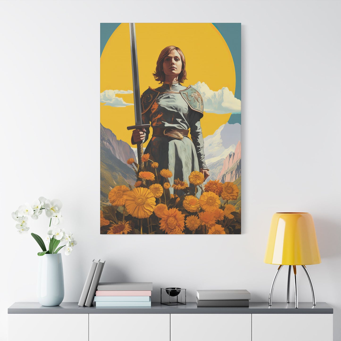 Saint Joan of Arc - Museum Wrapped Canvas - Sanctified Souls Print - Religious Art for your Home