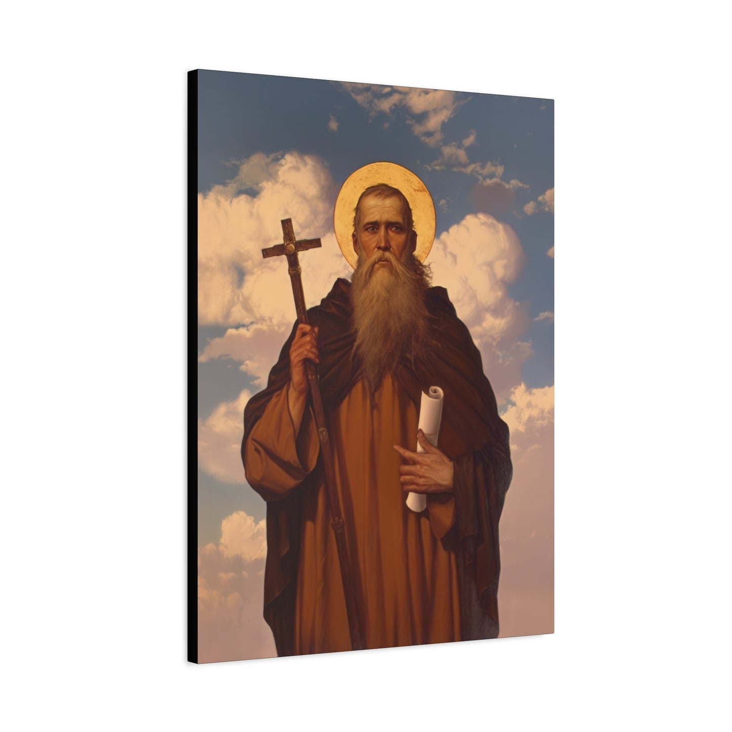 Saint Joannicus the Great / Loannikios of Mount Olympus - Gallery Wrapped Canvas - Print - Religious Art for your Home - Catholic Art Print