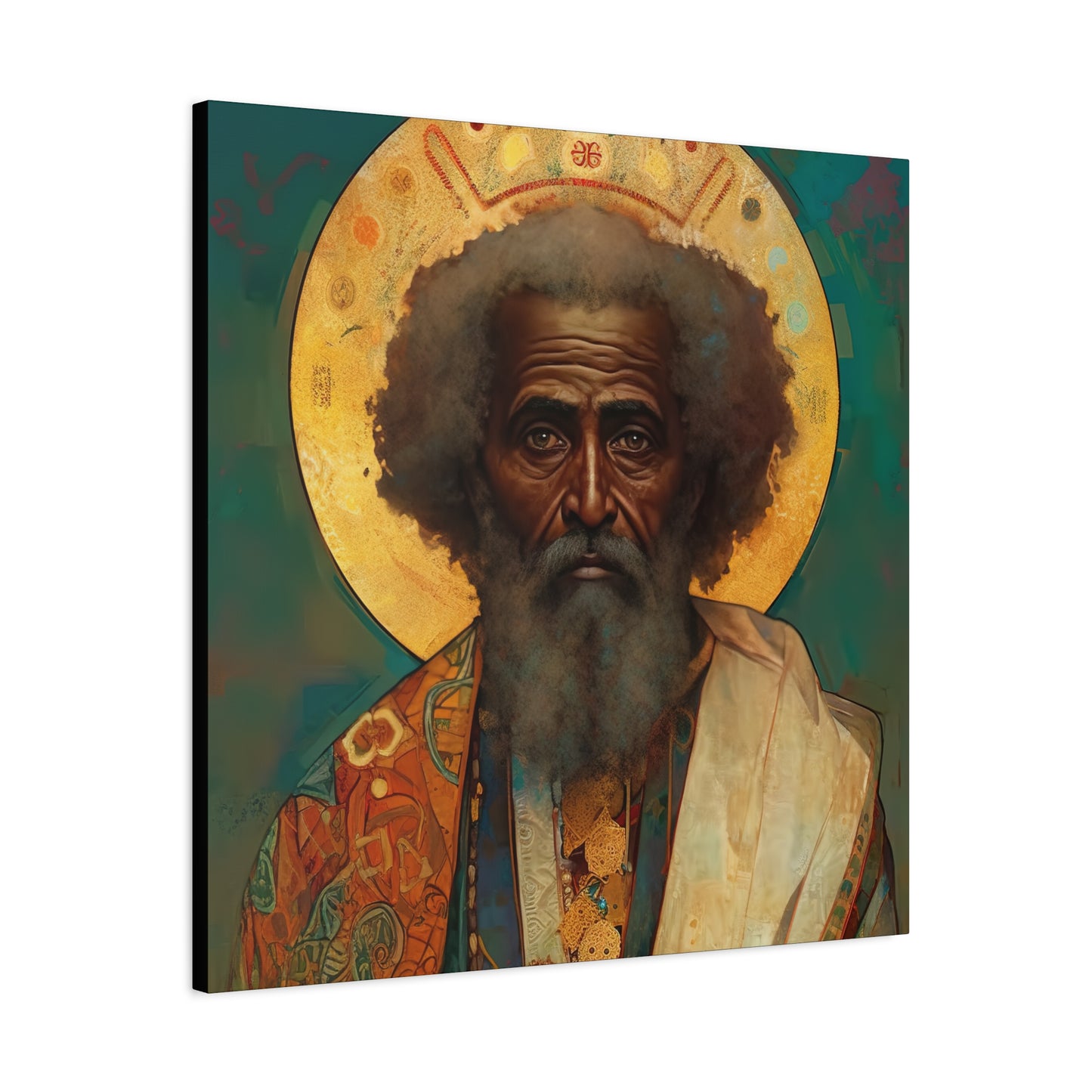 Saint Moses - Museum Wrapped Canvas - Sanctified Souls Print - Religious Art for your Home