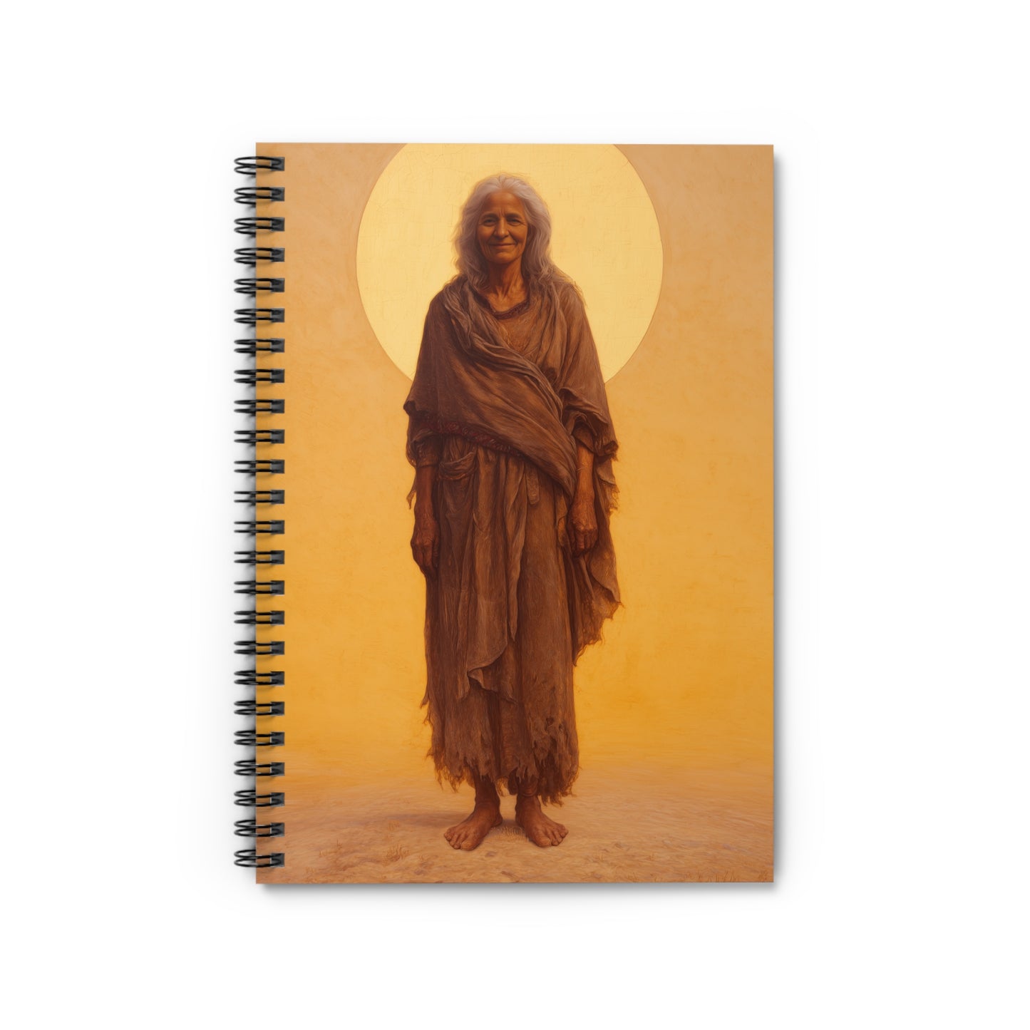 Saint Mary of Egypt - Desert Mother - Sanctified Souls Art - Religious Based Notebook - Spiral Notebook
