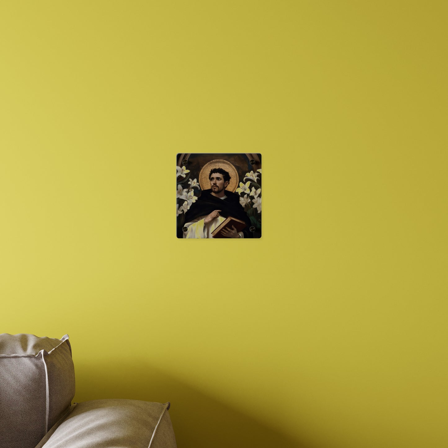 Saint Dominic Wall Art Panel - Ready to Hang Acrylic Print - Catholic Saint Art - Patron Saint Print - No Frame needed