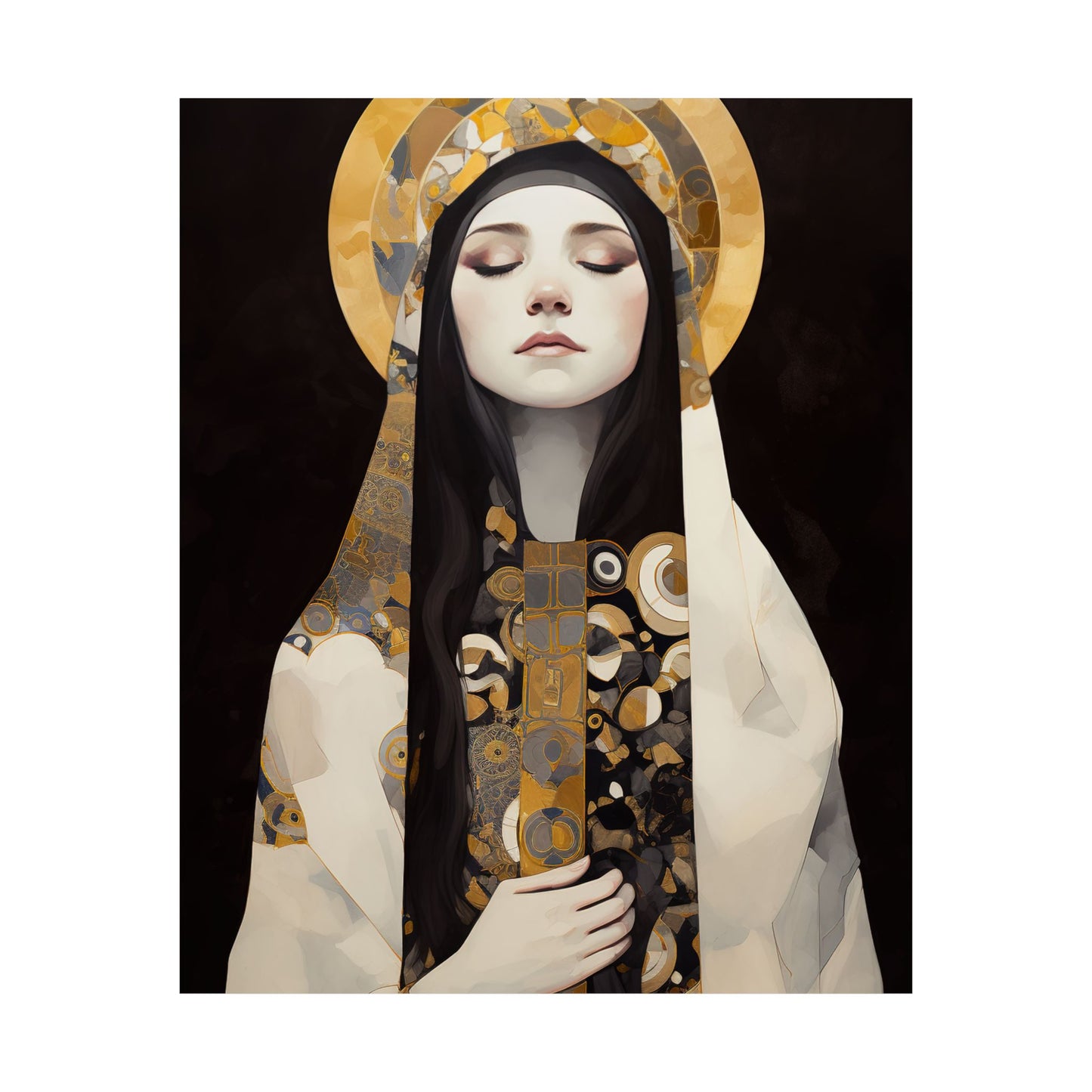 Saint Marie Magdalen Postel Print - Sanctified Souls Print - Multiple Sizes - Premium Matte Vertical Posters