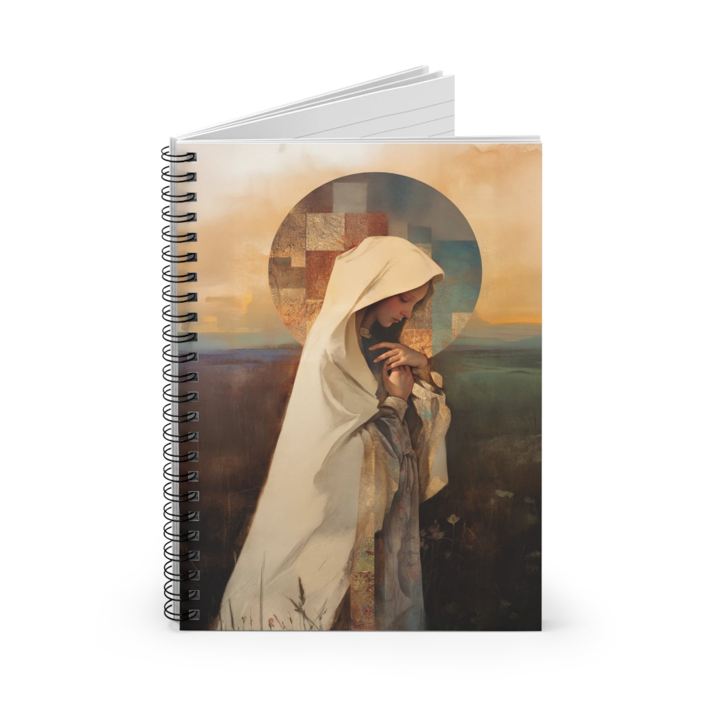 Our Lady of the Prairie - Sanctified Souls Art - Religious Based Notebook - Spiral Notebook - Prayer journal