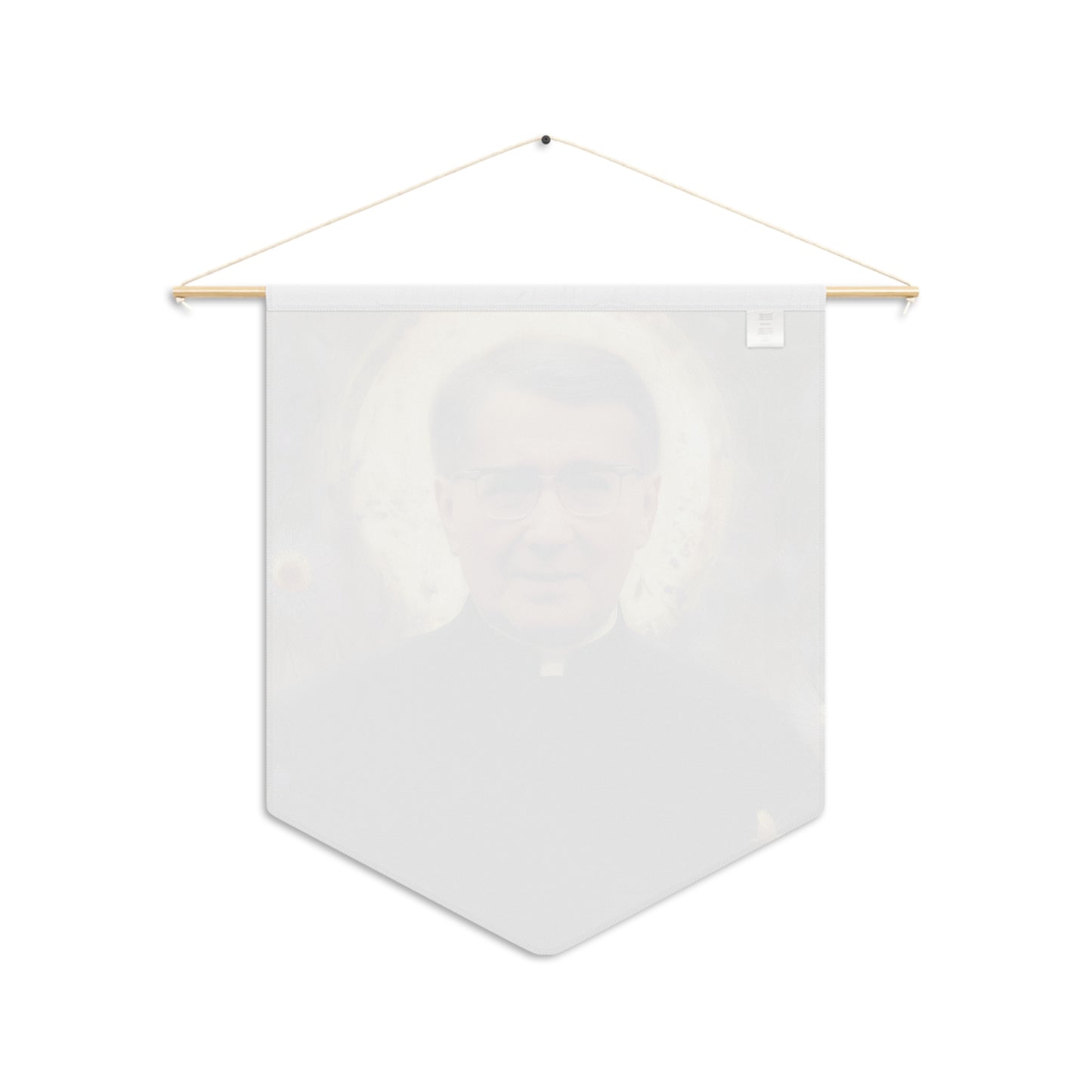 Saint Josemaría Escrivá - Pennant / Banner / Wall Hanging - Prayer room art - Catholic Home - 18" x 21"