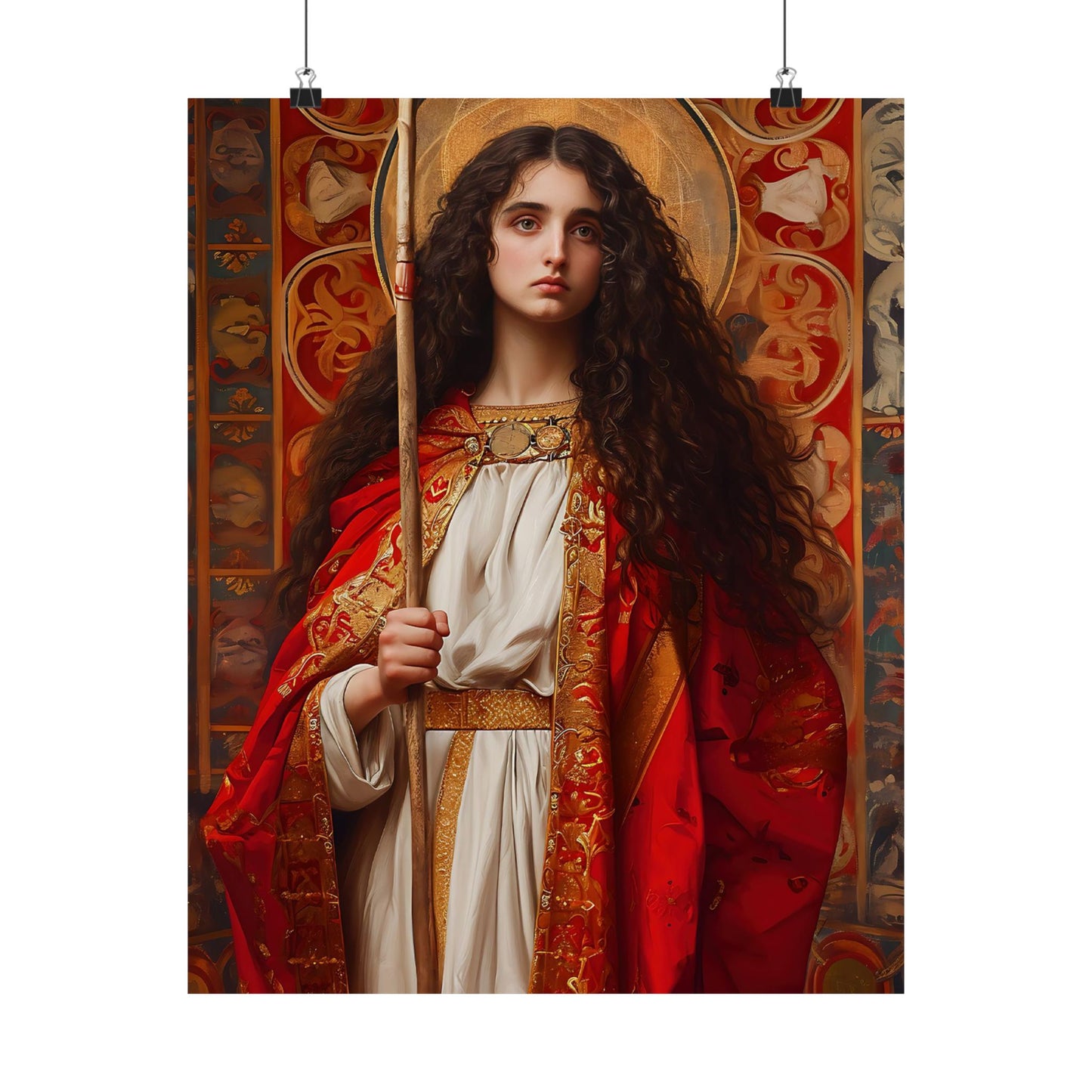 Saint Adela of Normandy - Sanctified Souls Print - Multiple Sizes - Premium Matte Vertical Posters