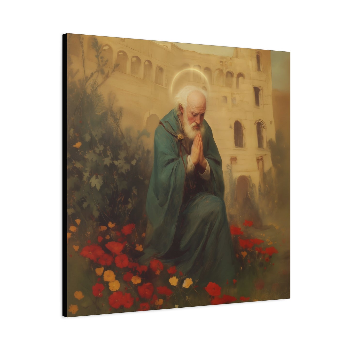 Saint Cyprian - Multiple Sizes - Catholic Home art - Museum Wrapped Canvas - Sanctified Souls Print - Catholic Martyr Art