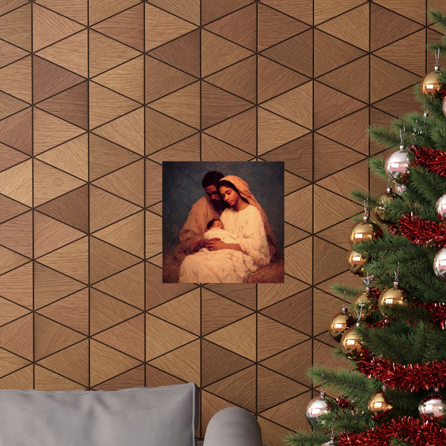 Love Made Visible in the Holy Family - Sanctified Souls Print - Multiple Sizes - Premium Matte Vertical Posters