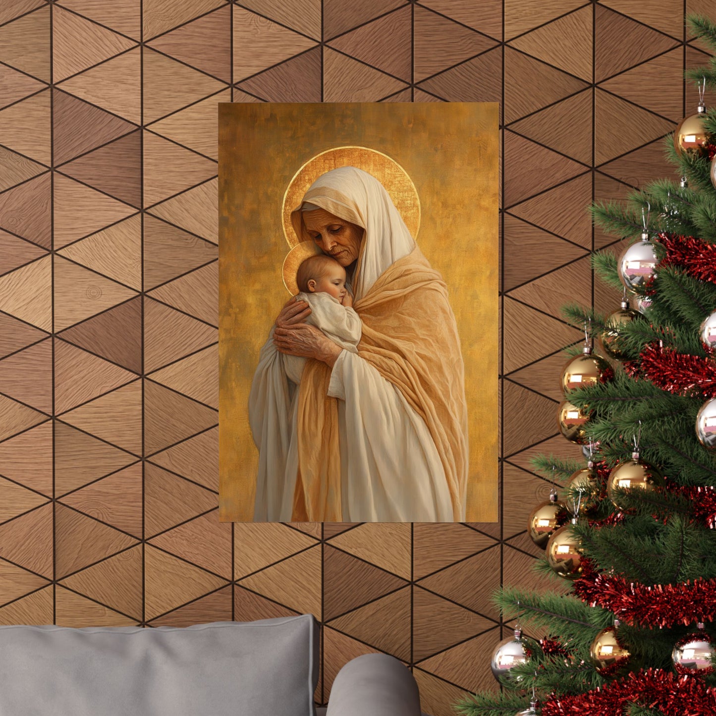 Saint Anna the Prophetess - Sanctified Souls Print - Multiple Sizes - Premium Posters - Catholic Art - Christian Home Decor Artwork