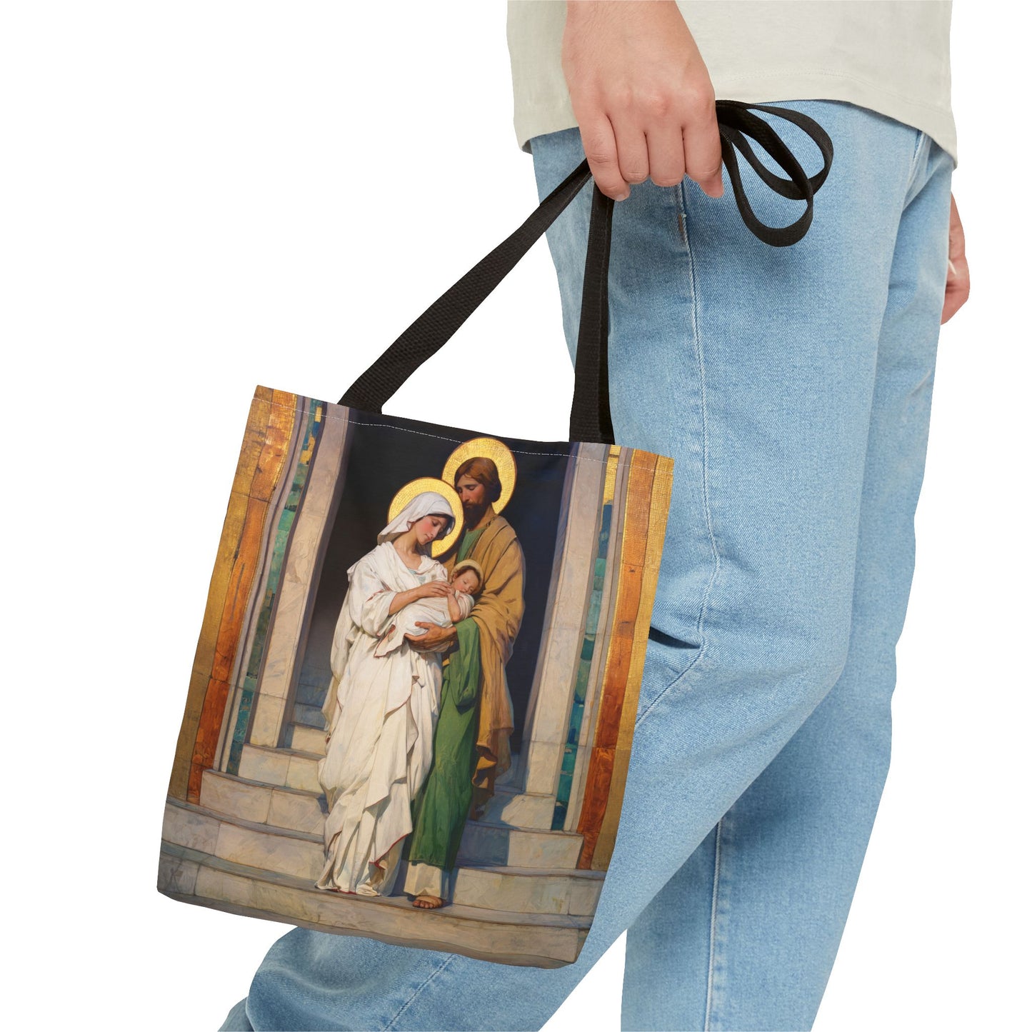 The Feast of the Presentation of the Lord - Holy Family - Tote Bag - Large Medium Small Faith Art Bag - Re-usable Tote Purse - Double Sided
