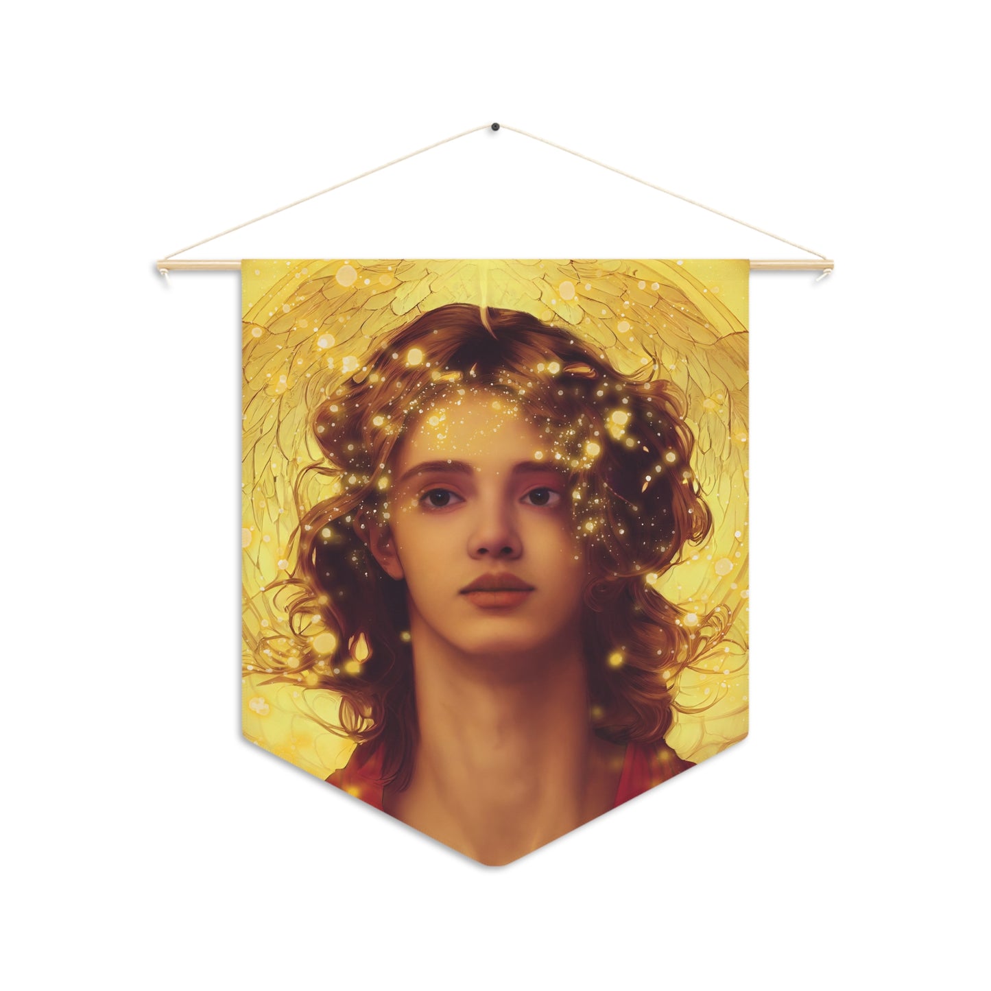 The Archangel Gabriel Wall Banner / Wall Hanging - Guardian Angel art - Large Print Wall Art - 18" x 21" - Faithful Angel Magic Divine Art