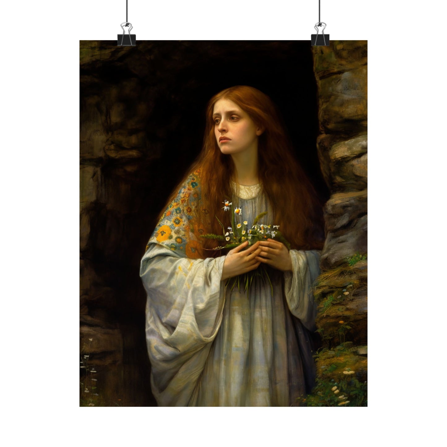 Saint Mary Magdalene : Witness to Resurrection Print - Sanctified Souls Print - Multiple Sizes - Premium Matte Vertical Posters