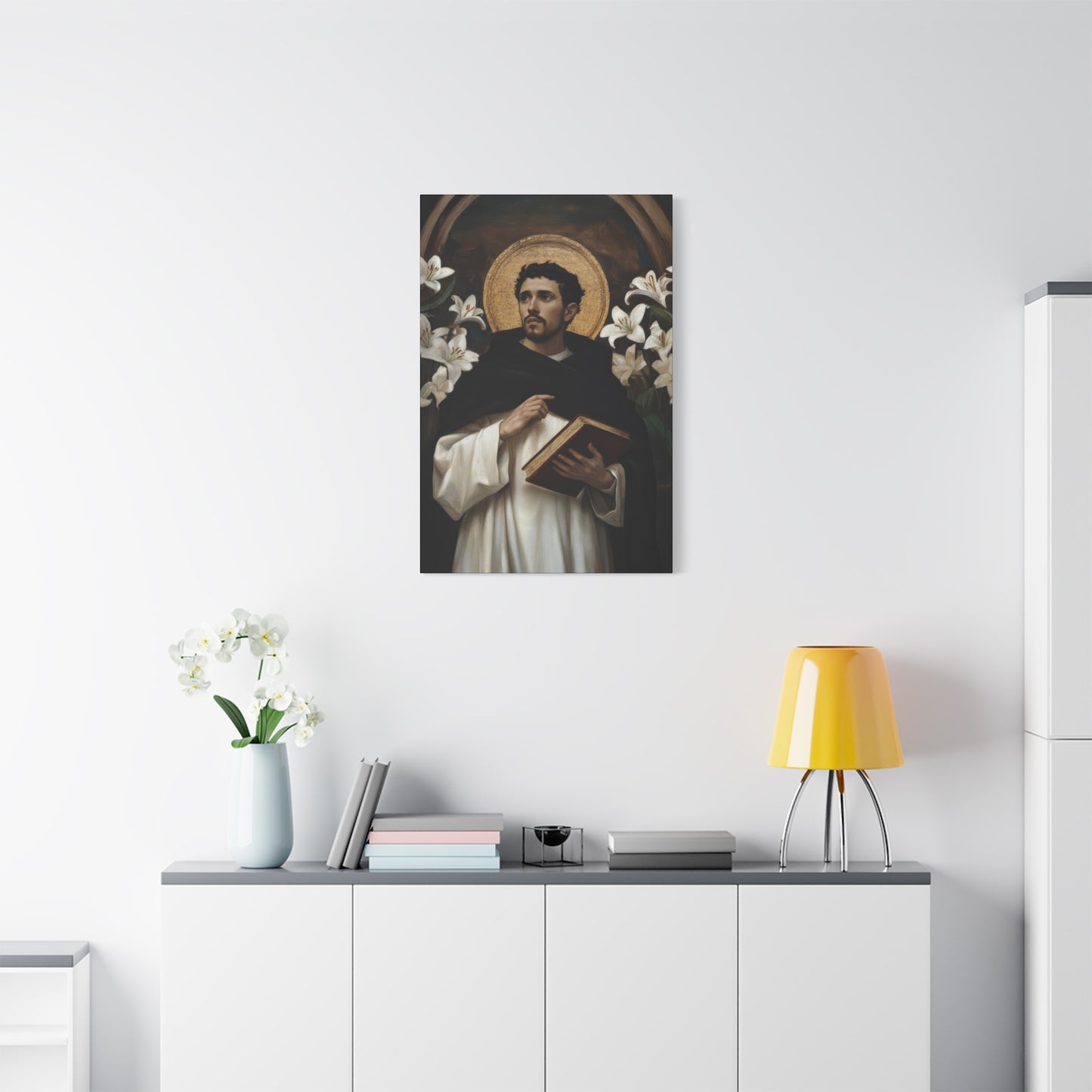 Saint Dominic -  Museum Wrapped Canvas - Sanctified Souls Print - Religious Art for your Home - Catholic Patron Saint Art