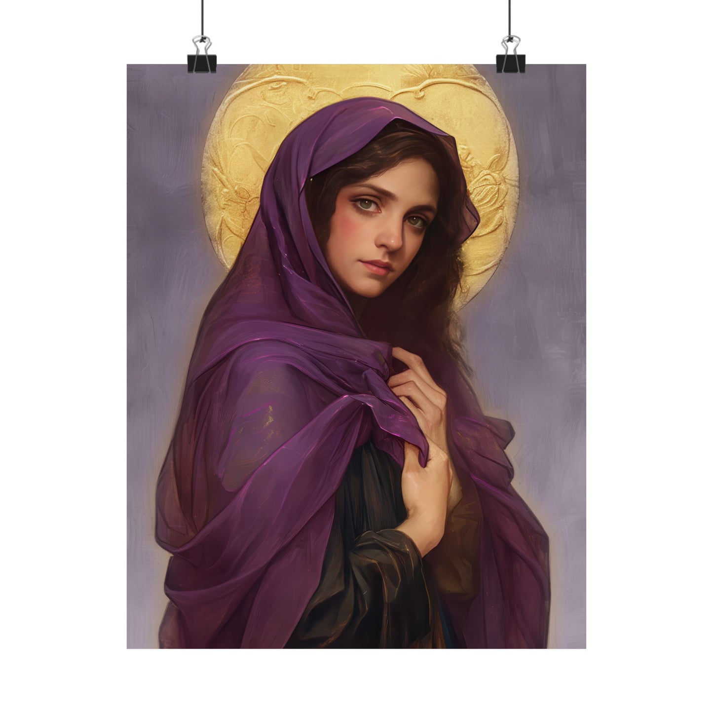 Saint Lydia Purpuraria / Lydia of Thyatira - Sanctified Souls Print - Multiple Sizes - Premium Posters - Catholic Art - Christian painting