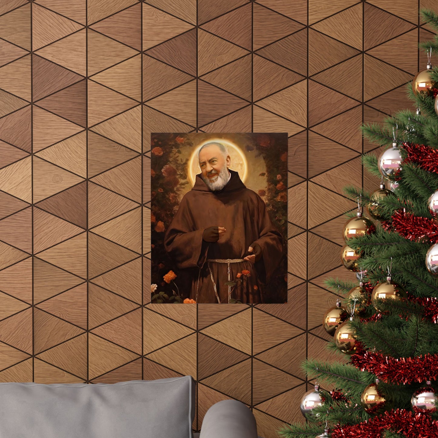 Saint Padre Pio Print - Sanctified Souls Print - Multiple Sizes - Premium Matte Vertical Posters