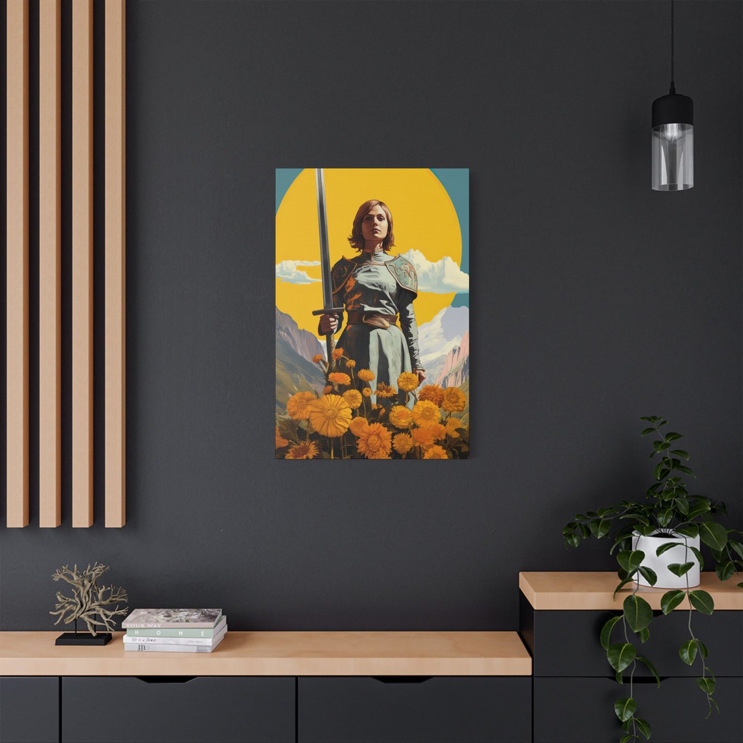 Saint Joan of Arc - Museum Wrapped Canvas - Sanctified Souls Print - Religious Art for your Home