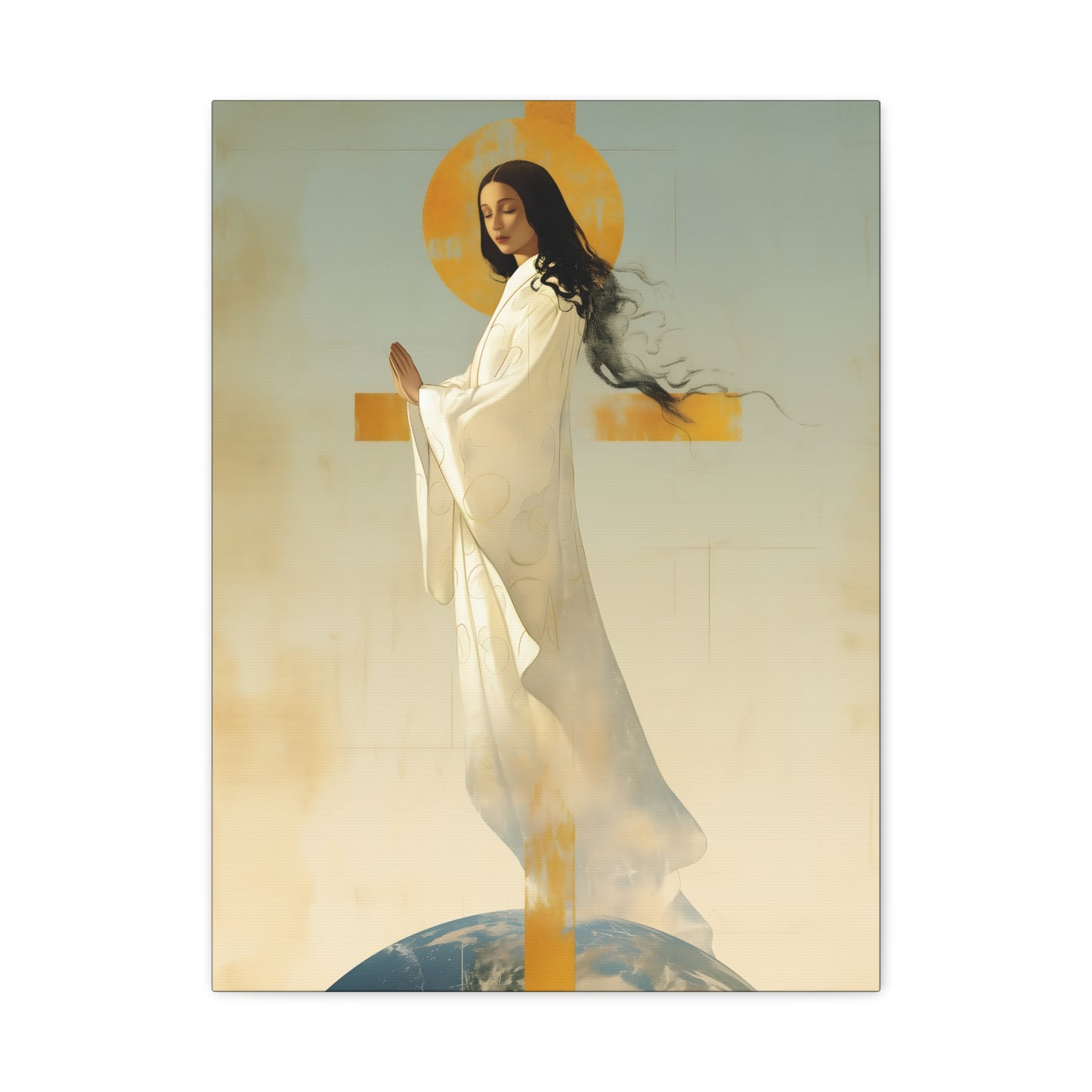 Our Lady of Akita - Mother Mary - Gallery Wrapped Canvas - Print - Religious Art for your Home - Catholic