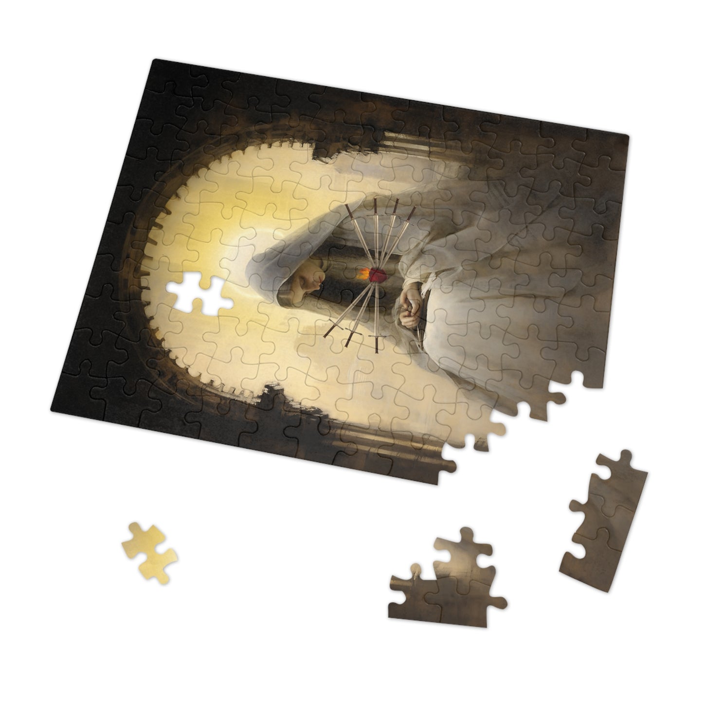 Our Lady of Sorrows Puzzle and Keepsake Tin - Religious Jigsaw Puzzle (30, 110, 252, 500,1000-Piece) - Our Lady of Sorrows