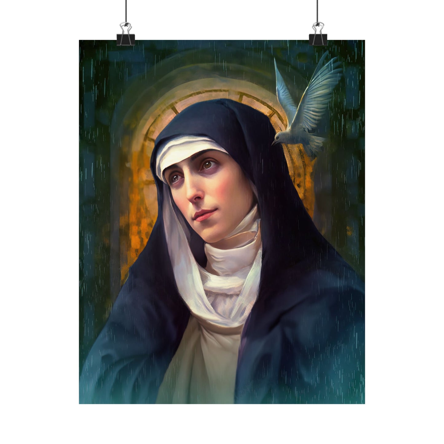 Saint Teresa of Ávila Print - Sanctified Souls Print - Multiple Sizes - Premium Matte Vertical Posters
