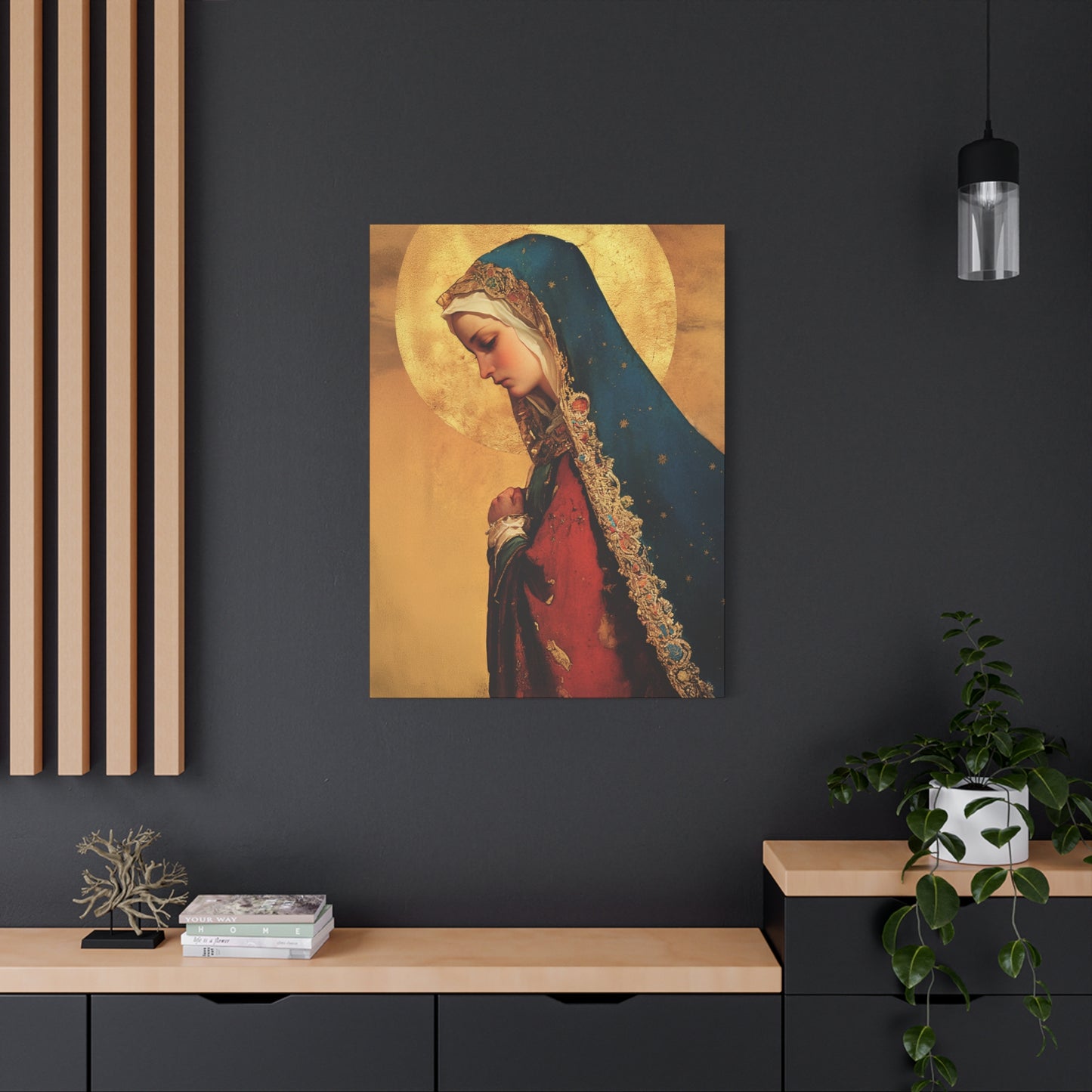 Our Lady of Mercy / Our Lady of Ransom - Multiple Sizes - Catholic Home art - Museum Wrapped Canvas - Sanctified Souls Print - Mother Mary