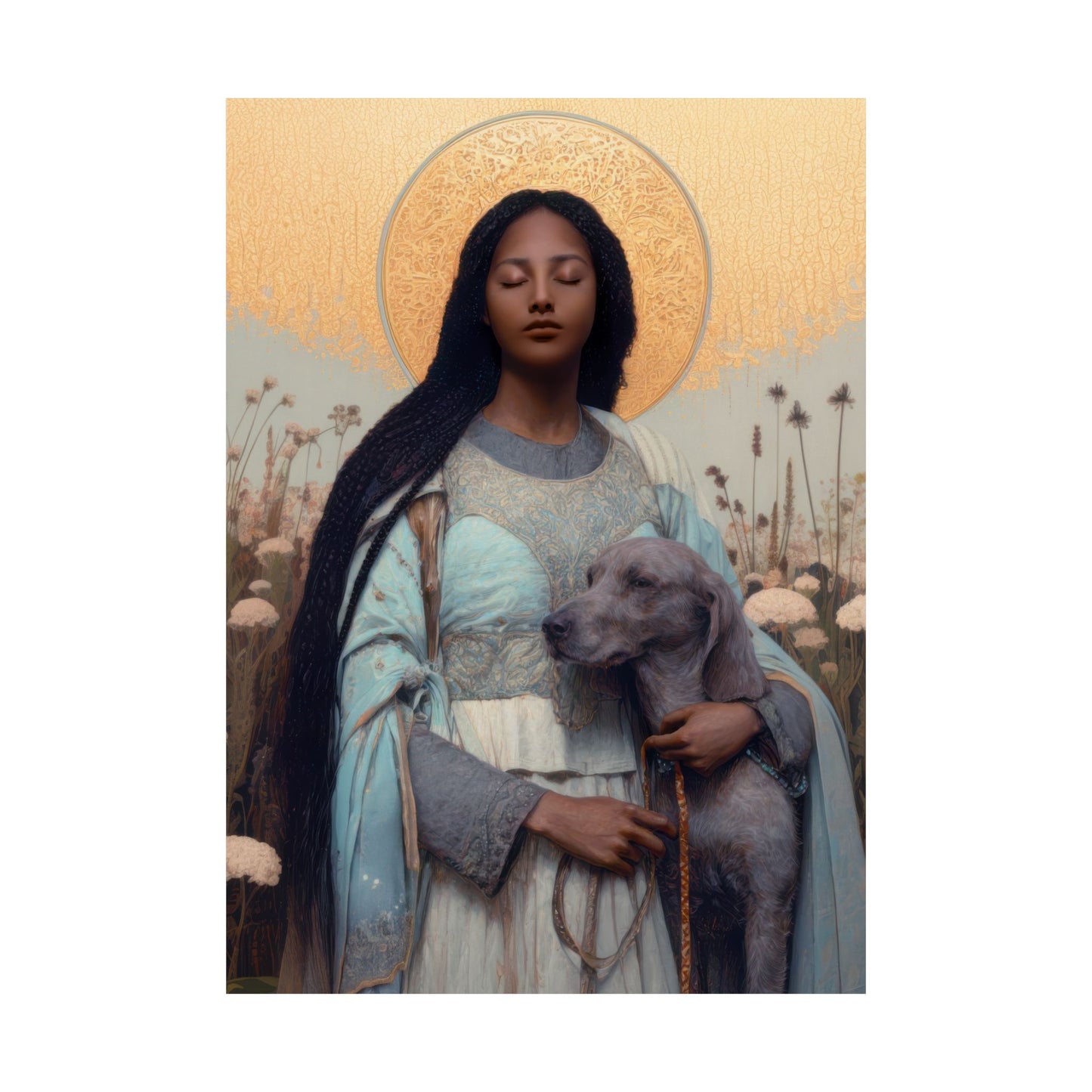 Saint Quiteria - Sanctified Souls Print - Multiple Sizes - Premium Matte Vertical Posters