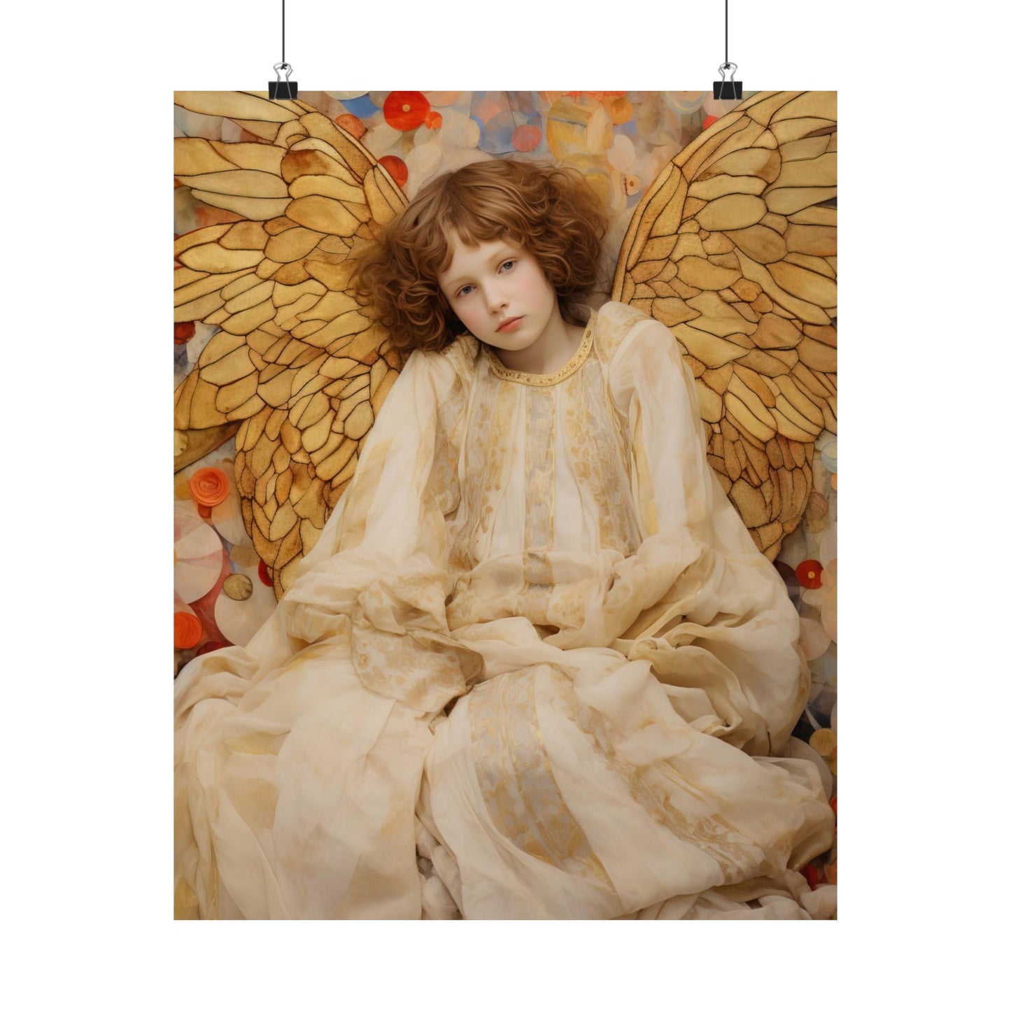 Guiding Light - Sanctified Souls Print - Multiple Sizes - Premium Matte Vertical Poster - Guardian Angel