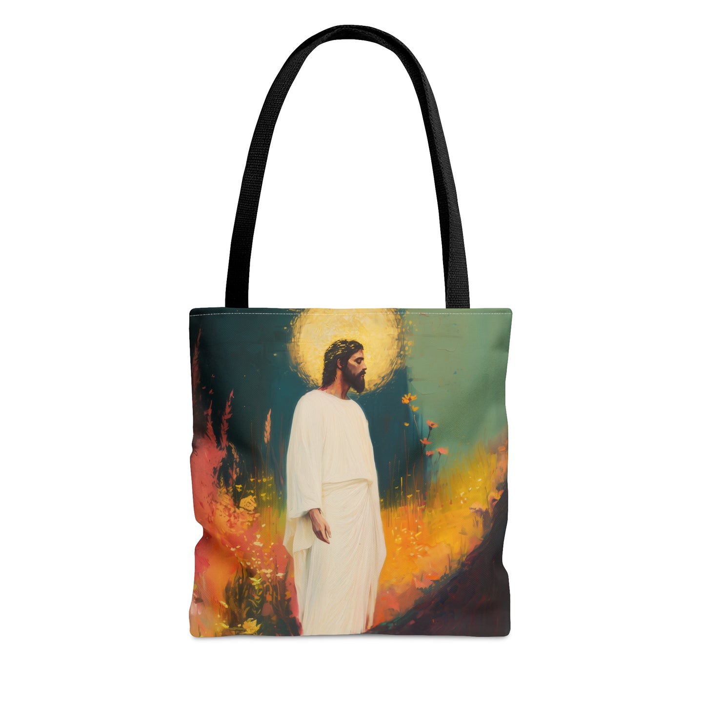 Christus Resurrexit (Christ Is Risen) Tote Bag - Large Medium Small Faith Art Bag - Catholic Faith Purse - Double Sided