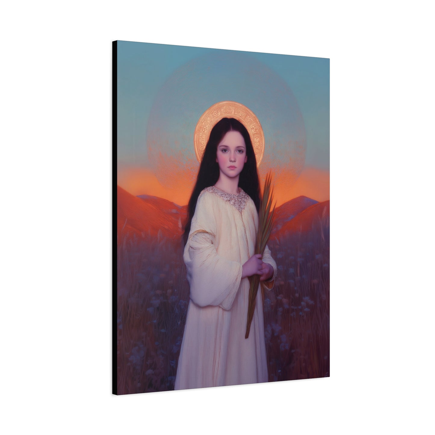 Saint Hope - Multiple Sizes - Catholic Home art - Museum Wrapped Canvas - Sanctified Souls Print - Martyr Saint