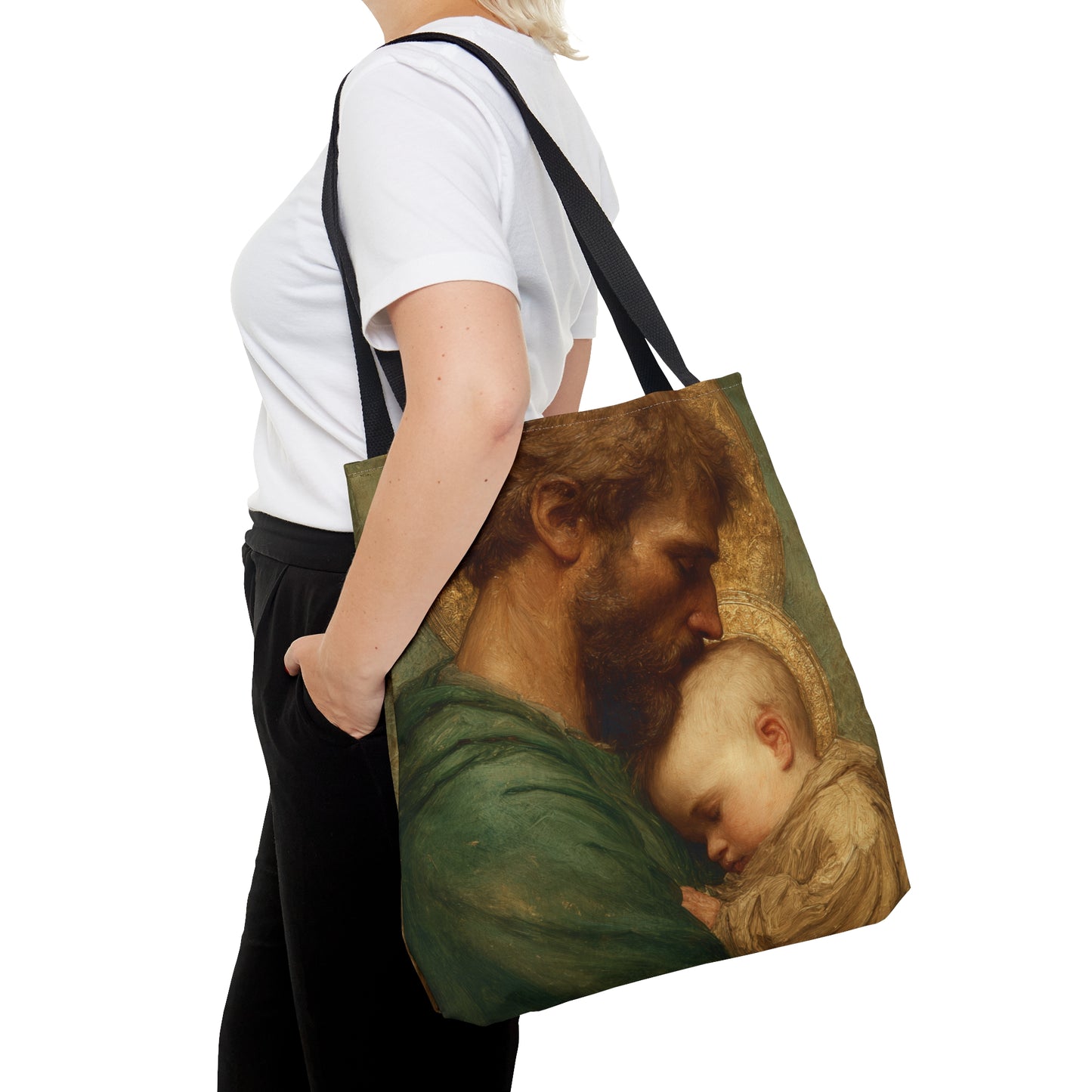 Saint Joseph the Father - Tote Bag - Large Medium Small Faith Art Bag - Catholic Faith Purse