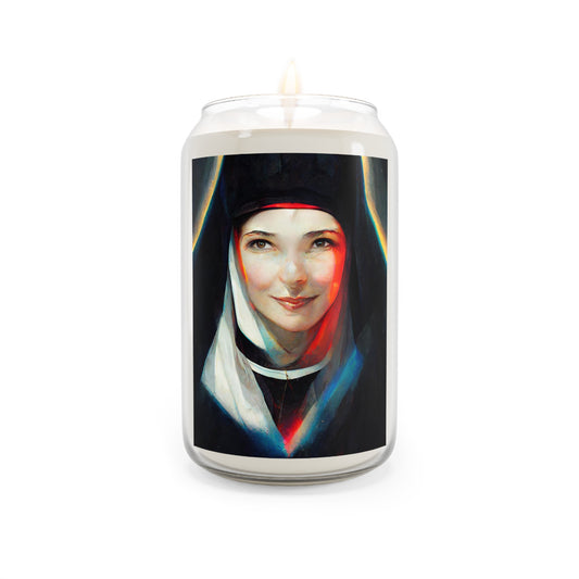 Saint Maria Faustina Kowalska  - Scented Prayer Candle, 13.75oz - Tall Size - Religious Prayer Candle - Catholic Art