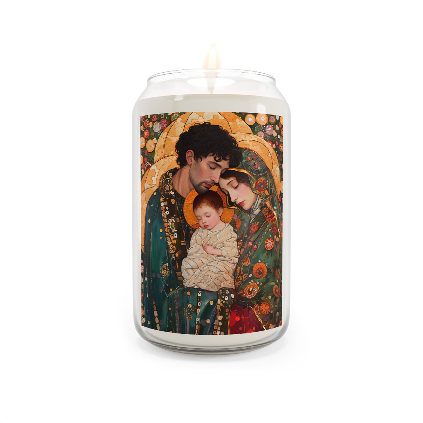 Guiding Light - The Holy Family Candle  - Scented Prayer Candle, 13.75oz - Religious Prayer Candle - Catholic Art - Jesus, Mary, Joseph