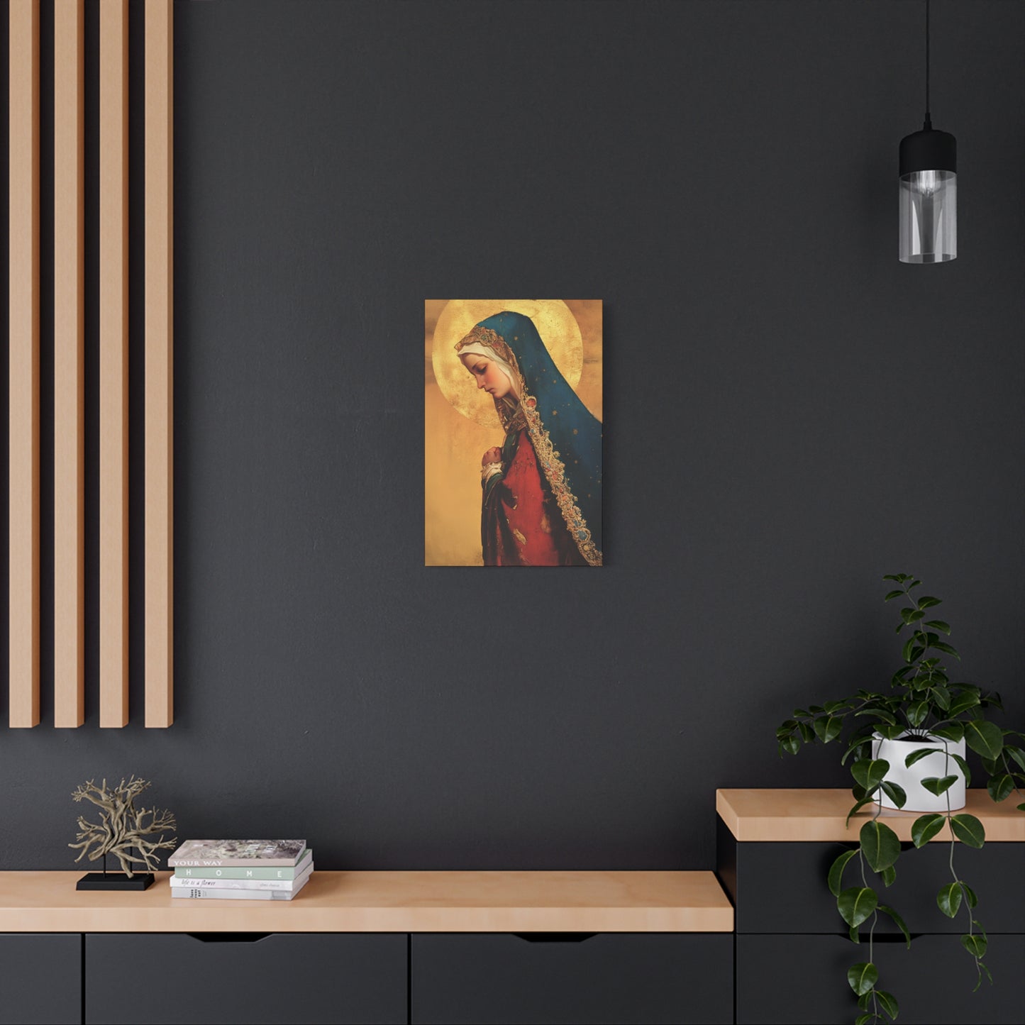 Our Lady of Mercy / Our Lady of Ransom - Multiple Sizes - Catholic Home art - Museum Wrapped Canvas - Sanctified Souls Print - Mother Mary