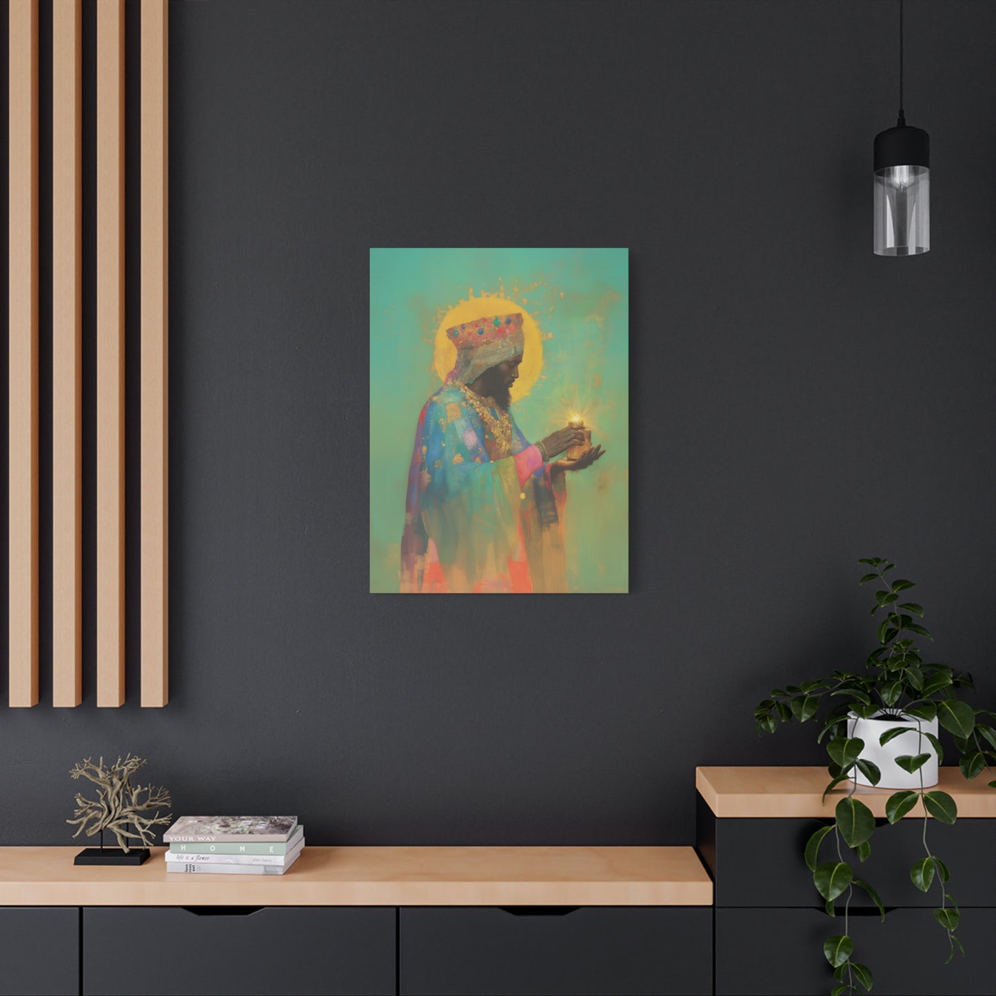 Balthazar and the Gift of Foretold Sorrow - 3 Wise Men - Gallery Wrapped Canvas - Print - Religious Art for your Home - Catholic