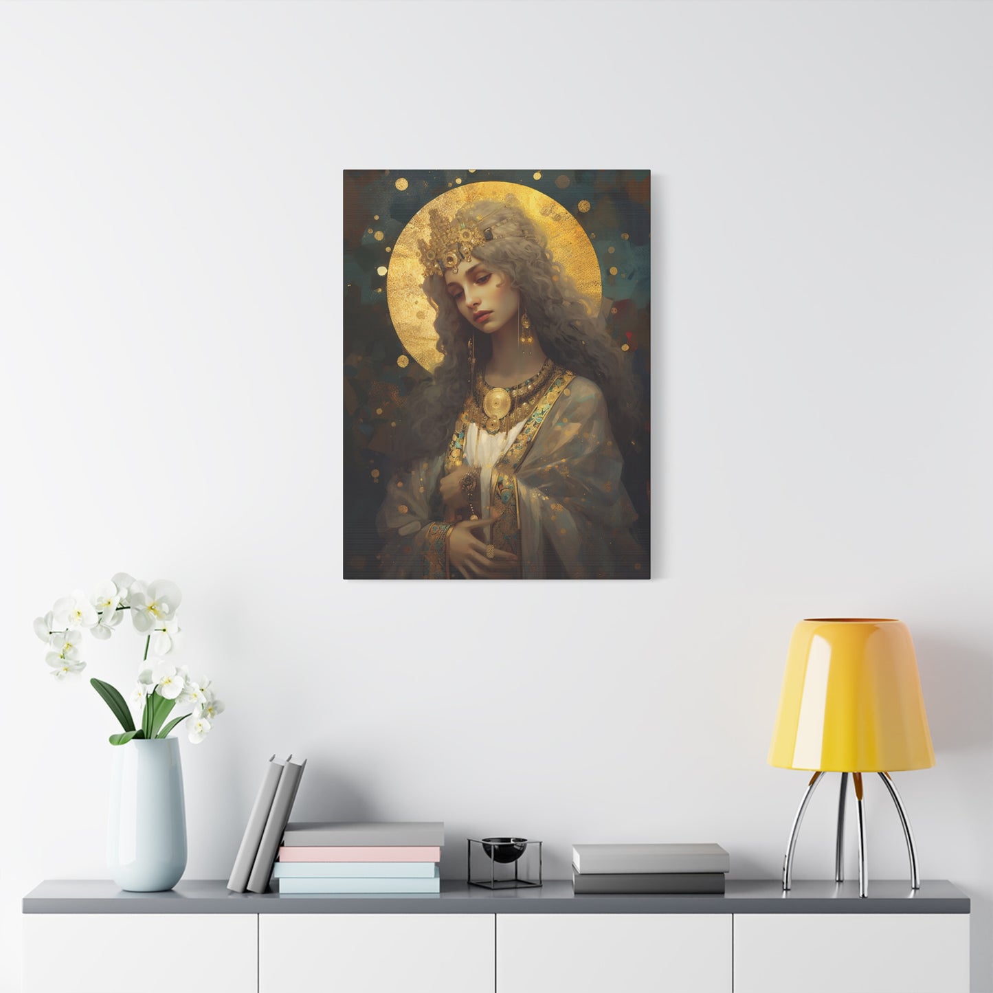 Saint Catherine of Alexandra - Museum Wrapped Canvas - Sanctified Souls Print - Religious Art for your Home
