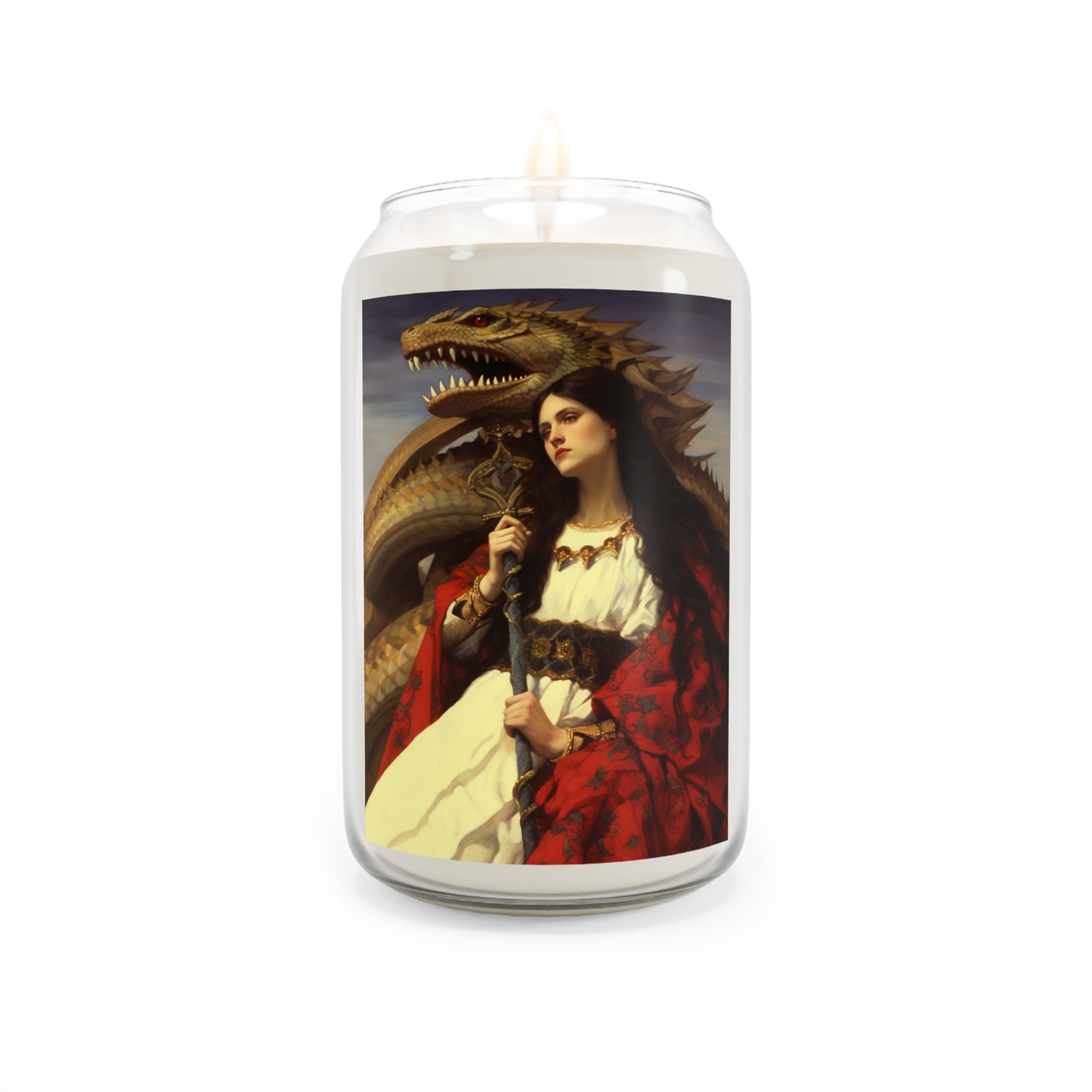 Saint Martha of Bethany - Scented Prayer Candle, 13.75oz - Tall Size - Religious Prayer Candle - Catholic Art - Religious Gift