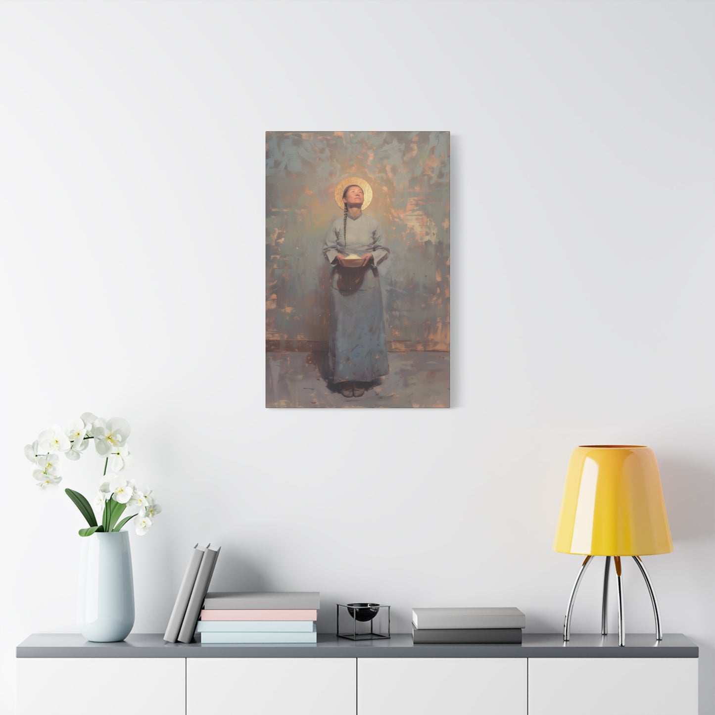 Saint Martha Wang - Chinese Martyr Saint  - Gallery Wrapped Canvas - Print - Religious Art for your Home - Catholic Art