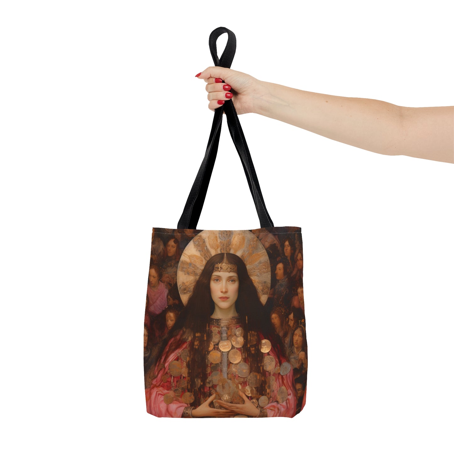 Saint Praxedes Tote Bag - Purse - Three sizes - Large Medium Small Faith Art Bag - Catholic faith carry-all purse - Double Sided