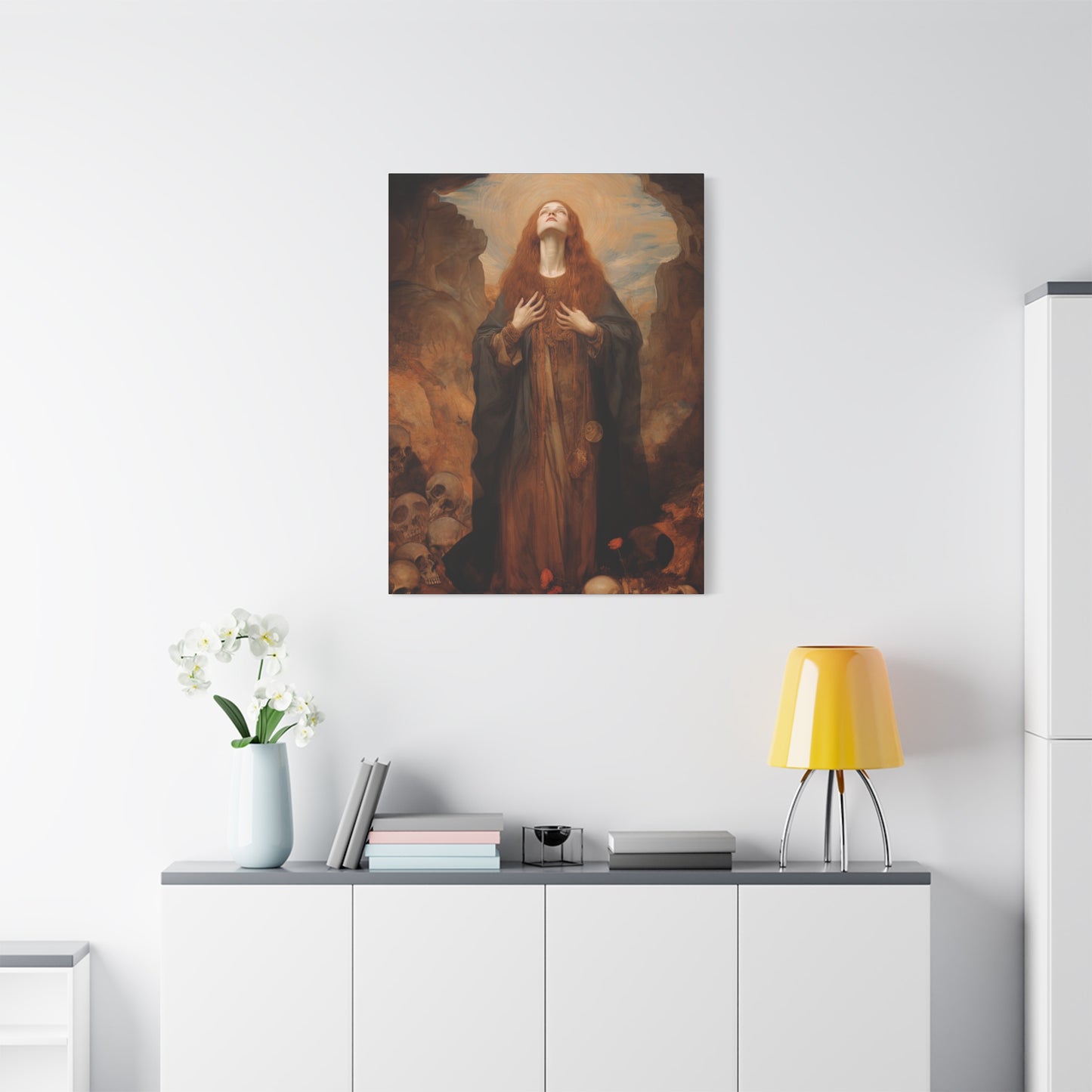 Saint Rosalia - Museum Wrapped Canvas - Sanctified Souls Print - Religious Art for your Home