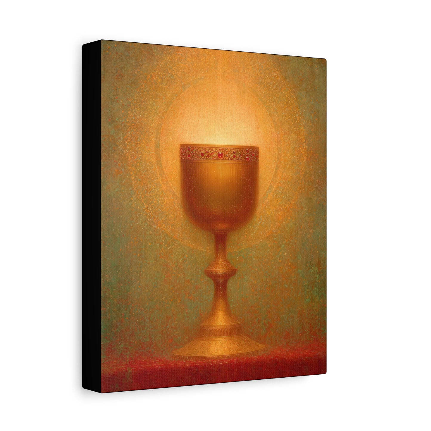 Chalice of the Lamb, Light of the World - The Holy Grail - Gallery Wrapped Canvas - Print - Religious Art for your Home - Catholic Art