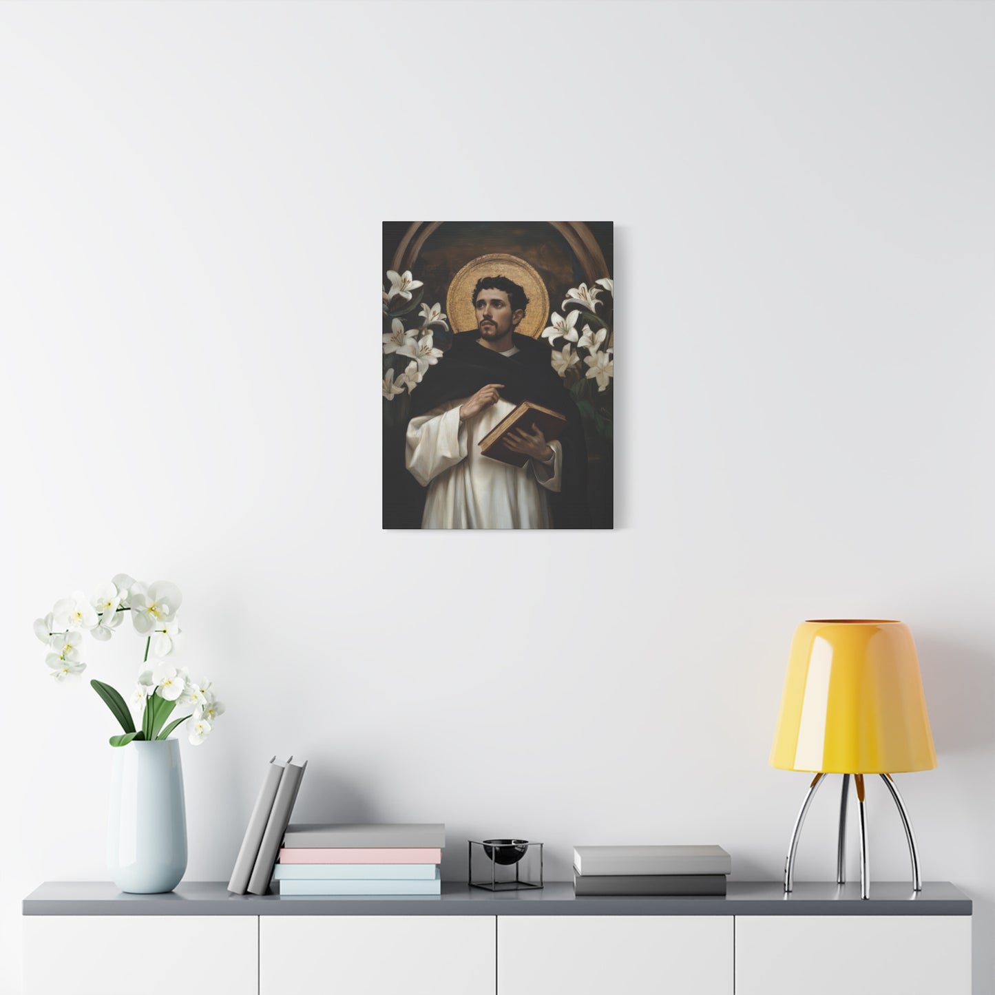 Saint Dominic -  Museum Wrapped Canvas - Sanctified Souls Print - Religious Art for your Home - Catholic Patron Saint Art