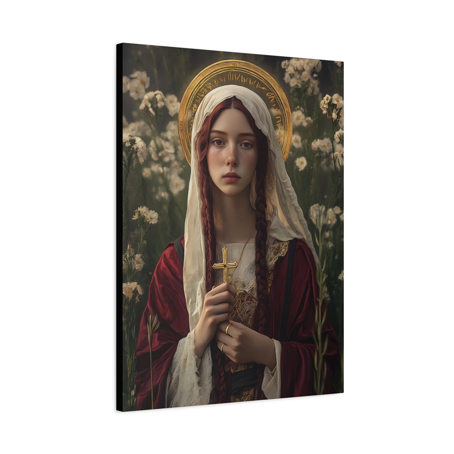 Saint Hilaria - Gallery Wrapped Canvas - Print - Religious Art for your Home - Catholic Art