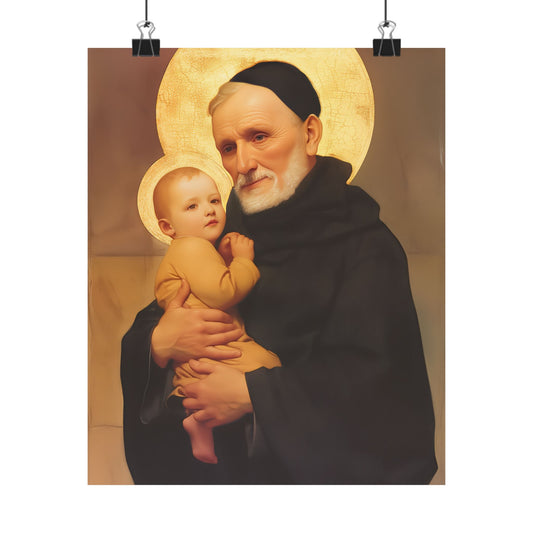 Saint Bernardino Realino Poster Print - Sanctified Souls Print - Multiple Sizes - Premium Posters - Catholic Art for your home