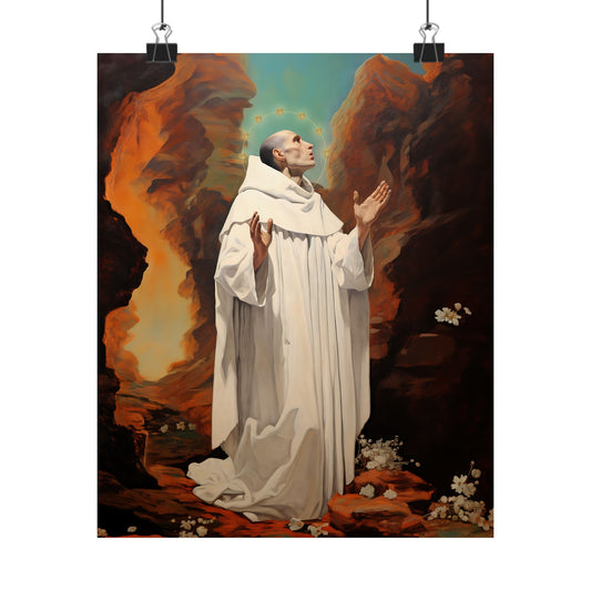 Saint Bruno Print - Sanctified Souls Print - Multiple Sizes - Premium Matte Vertical Posters