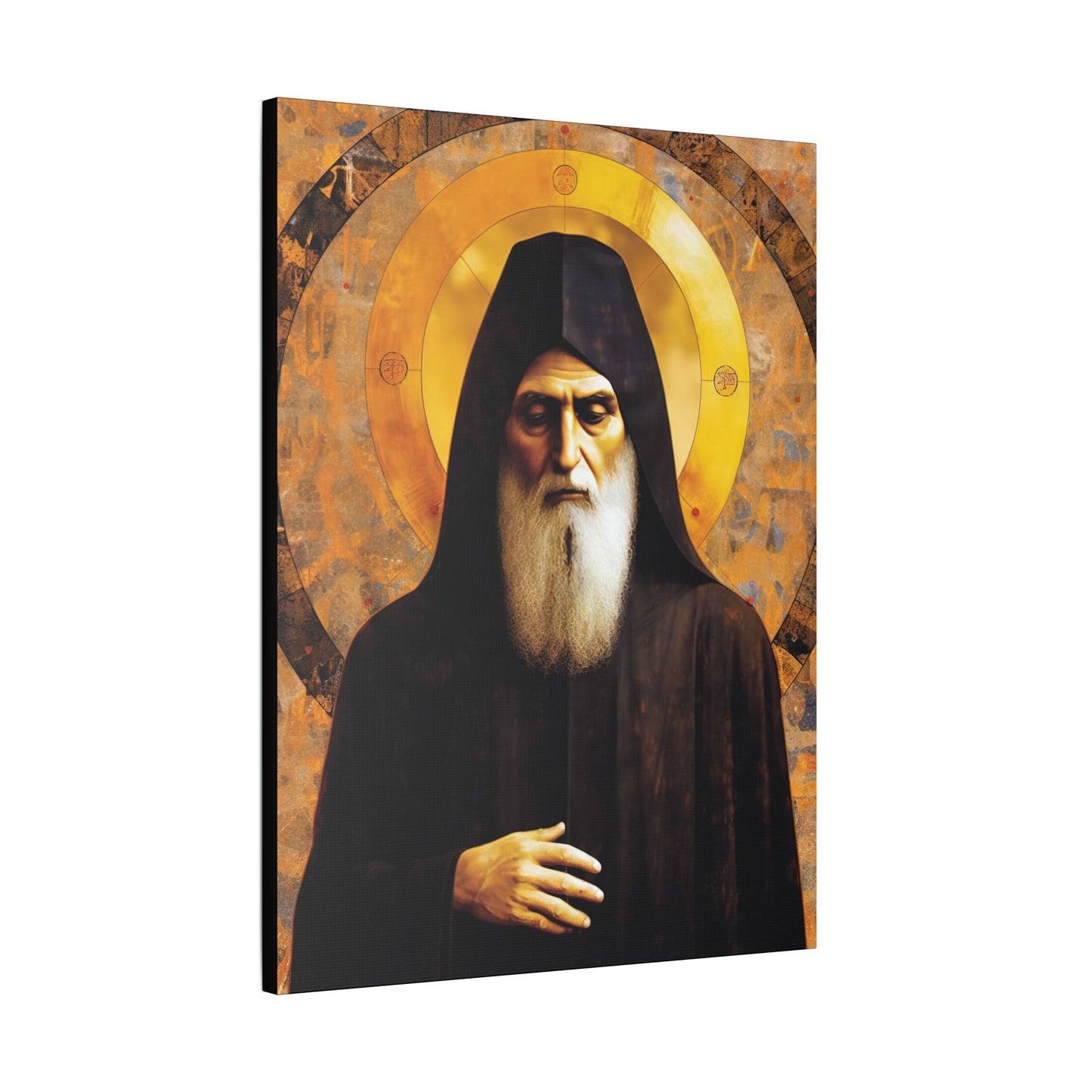 Saint Charbel Makhlouf Canvas Print - Multiple Sizes - Catholic Home art - Museum Wrapped Canvas - Sanctified Souls Print - Saint Sharbel