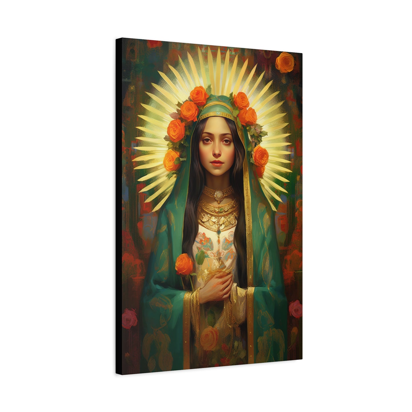 Patroness of Hope Our Lady of Guadalupe Museum Wrapped Canvas Print - Multiple Sizes - Catholic Home art