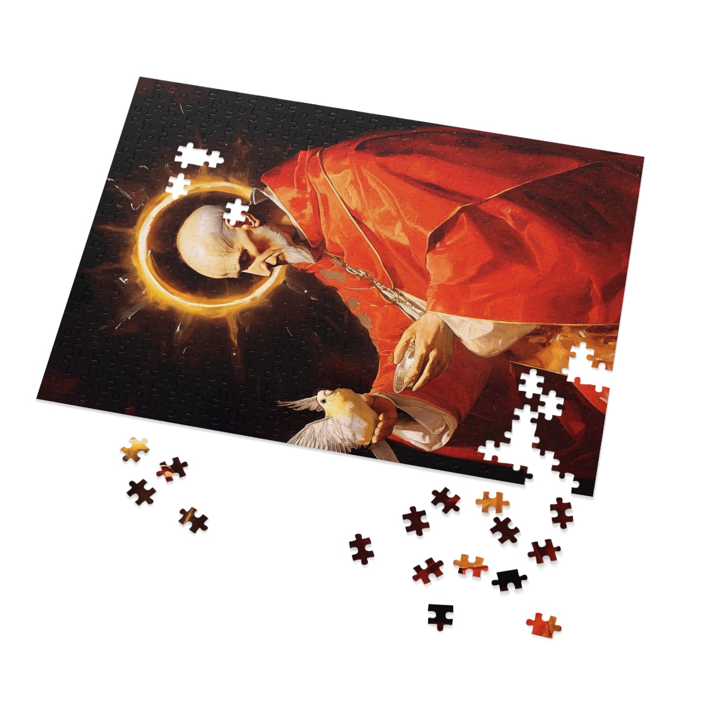 Saint Pope Gregory - Puzzle and Keepsake Tin - Religious Jigsaw Puzzle (30, 110, 252, 500,1000-Piece) - Religious Puzzle