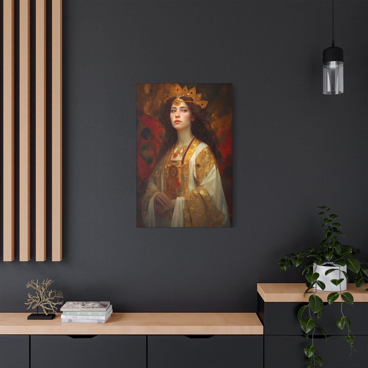 Saint Barbara Canvas Print - Multiple Sizes - Catholic Home art - Museum Wrapped Canvas - Sanctified Souls Print